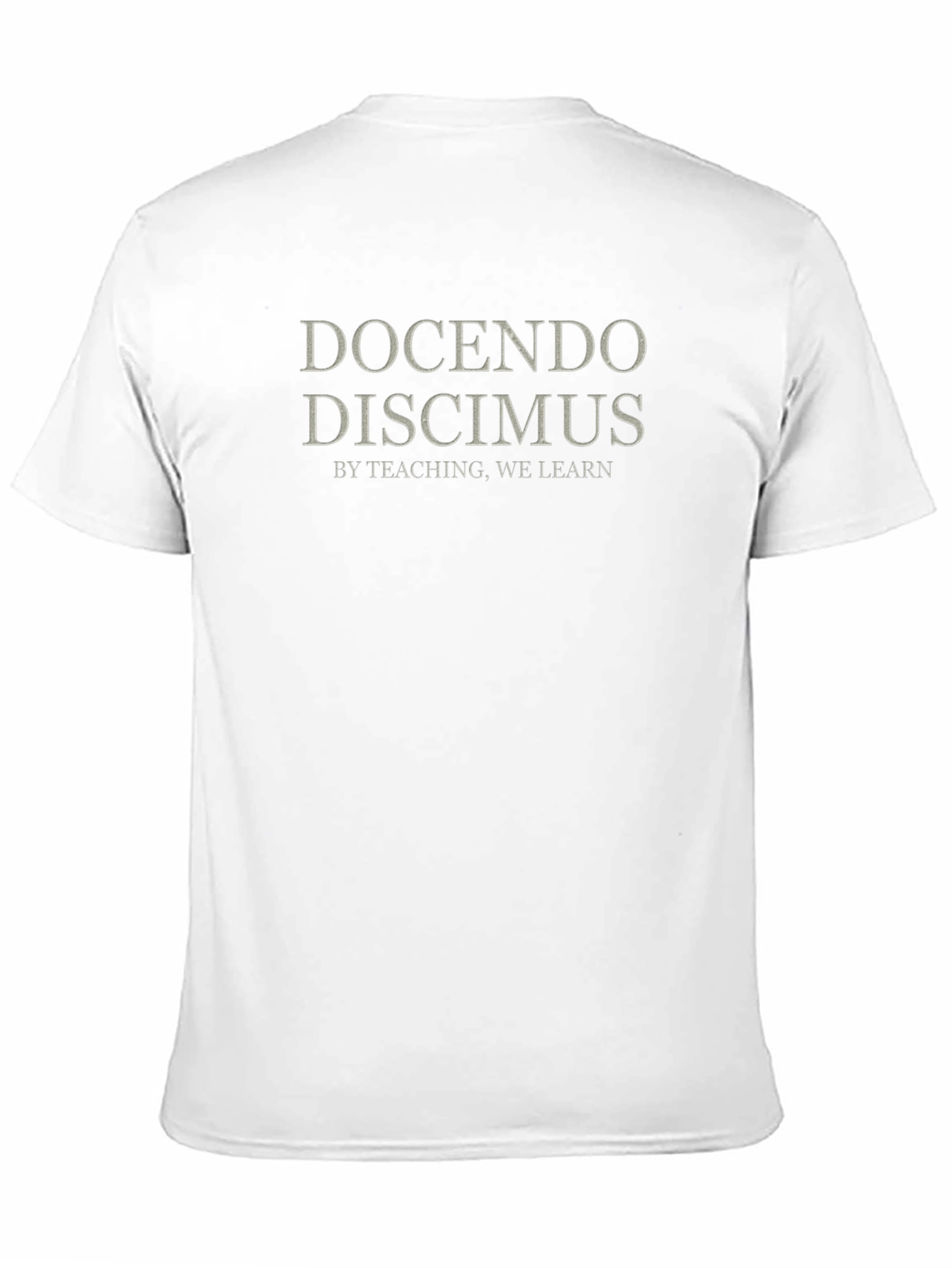 Docendo Discimus Black T-Shirt - By Teaching We Learn