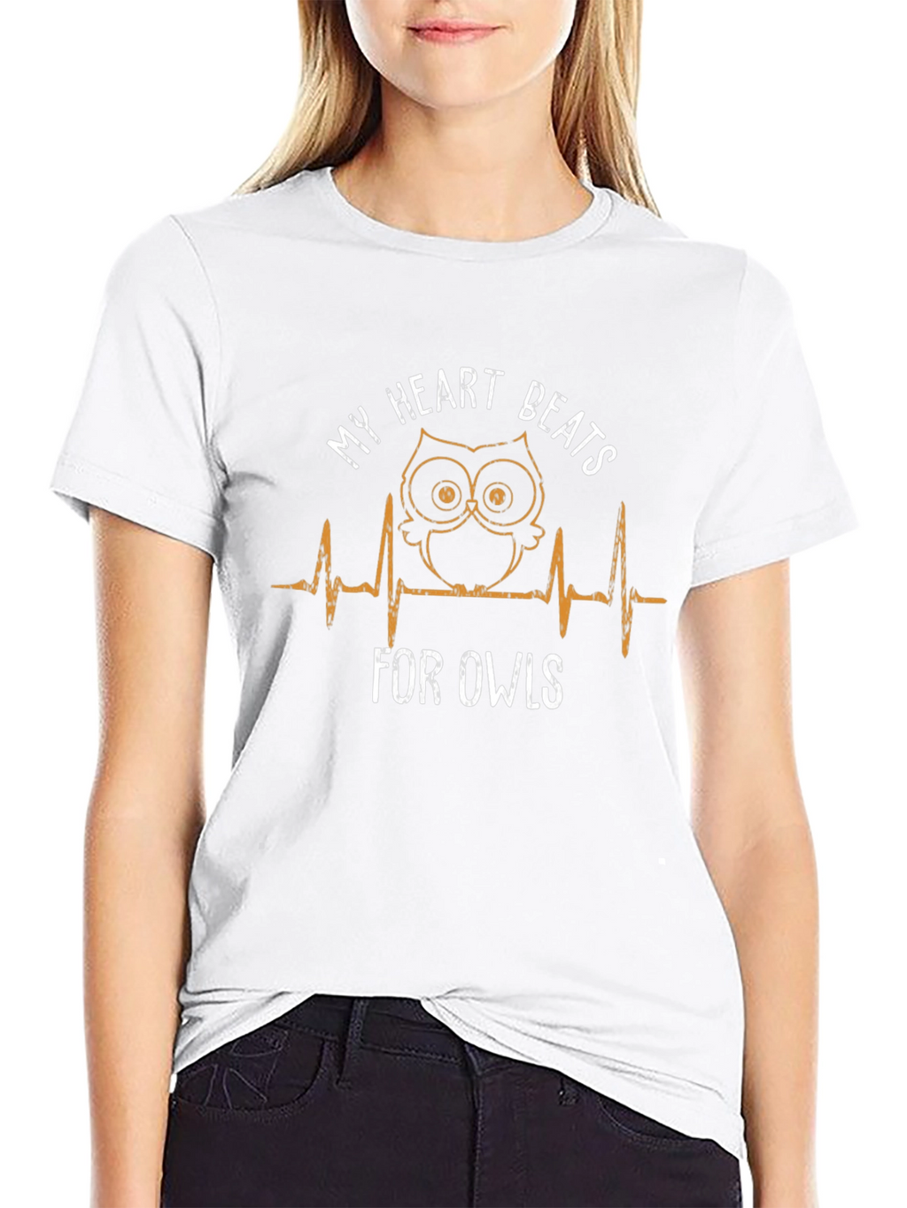 My Heart Beats For Owls Graphic T-Shirt