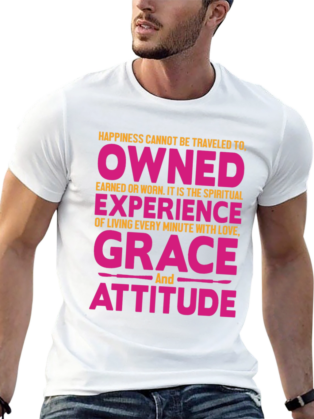 Happiness Owned Grace Attitude Graphic Tee