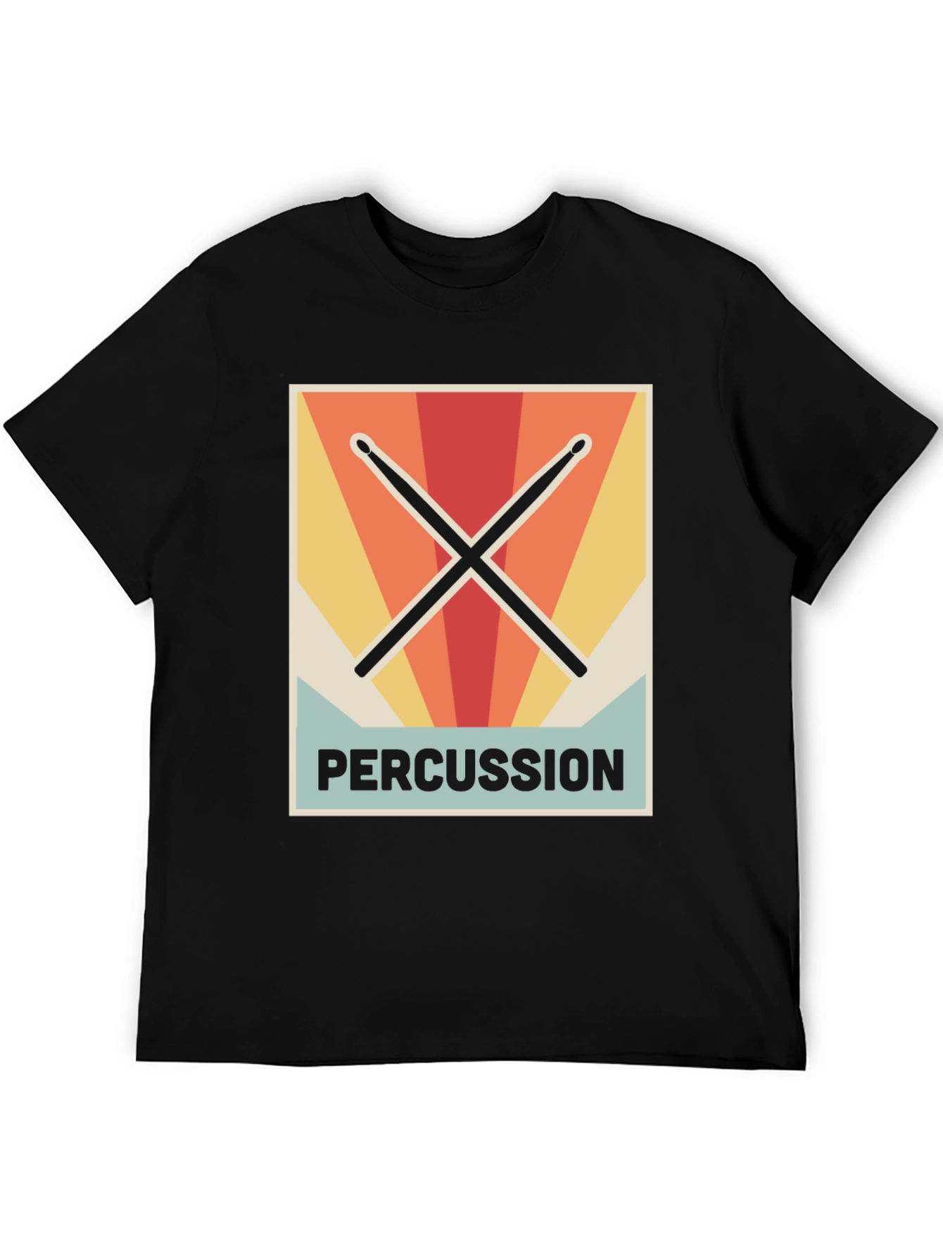 Vintage Percussionist Drum Sticks Graphic Tee