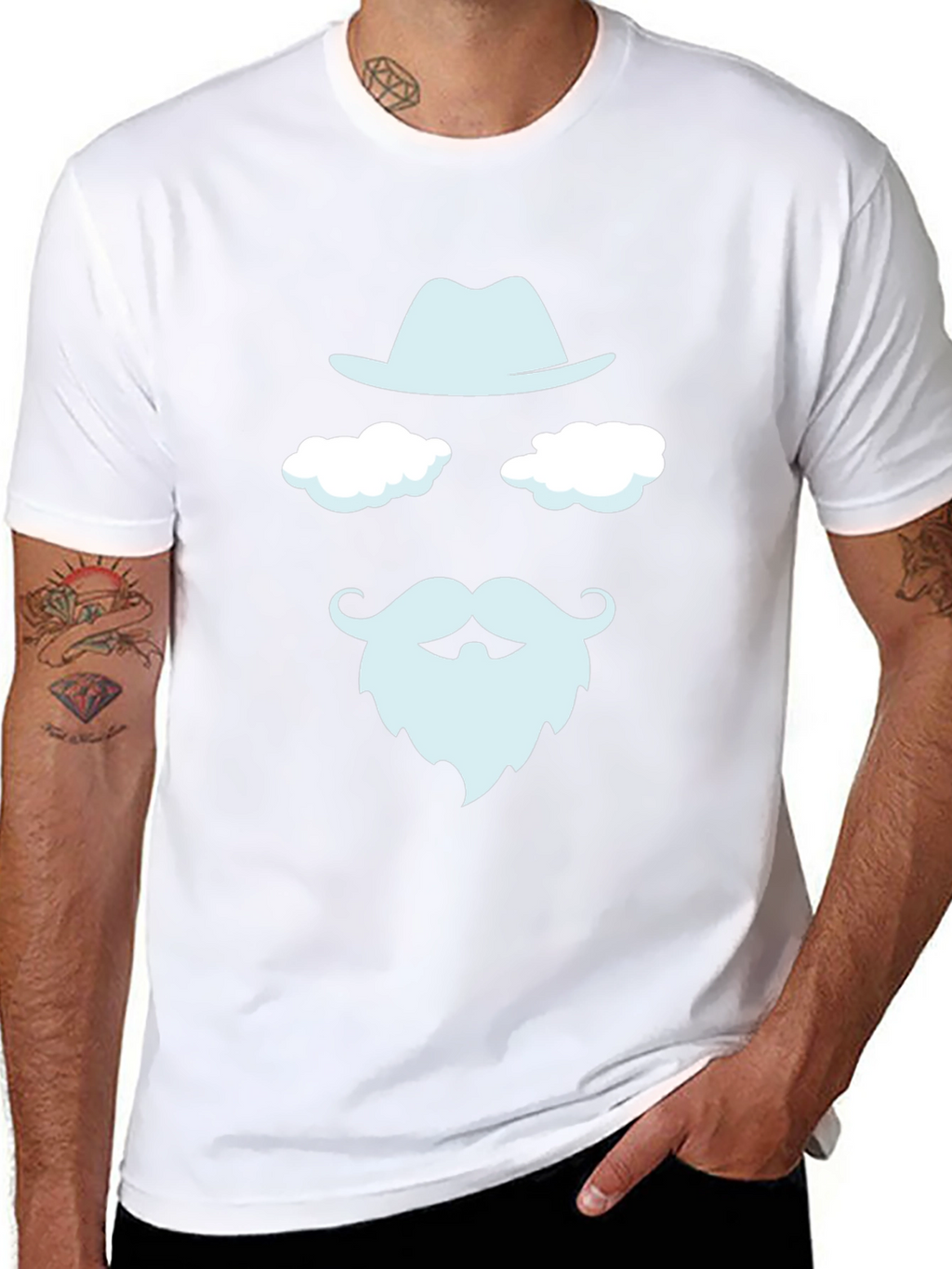 Funny Weather Beard Graphic Tee