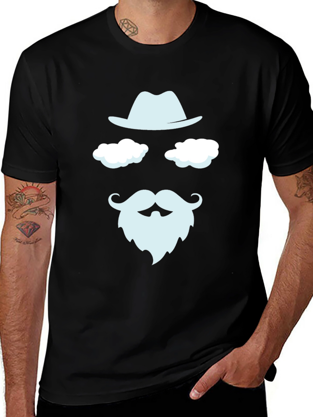 Funny Weather Beard Graphic Tee