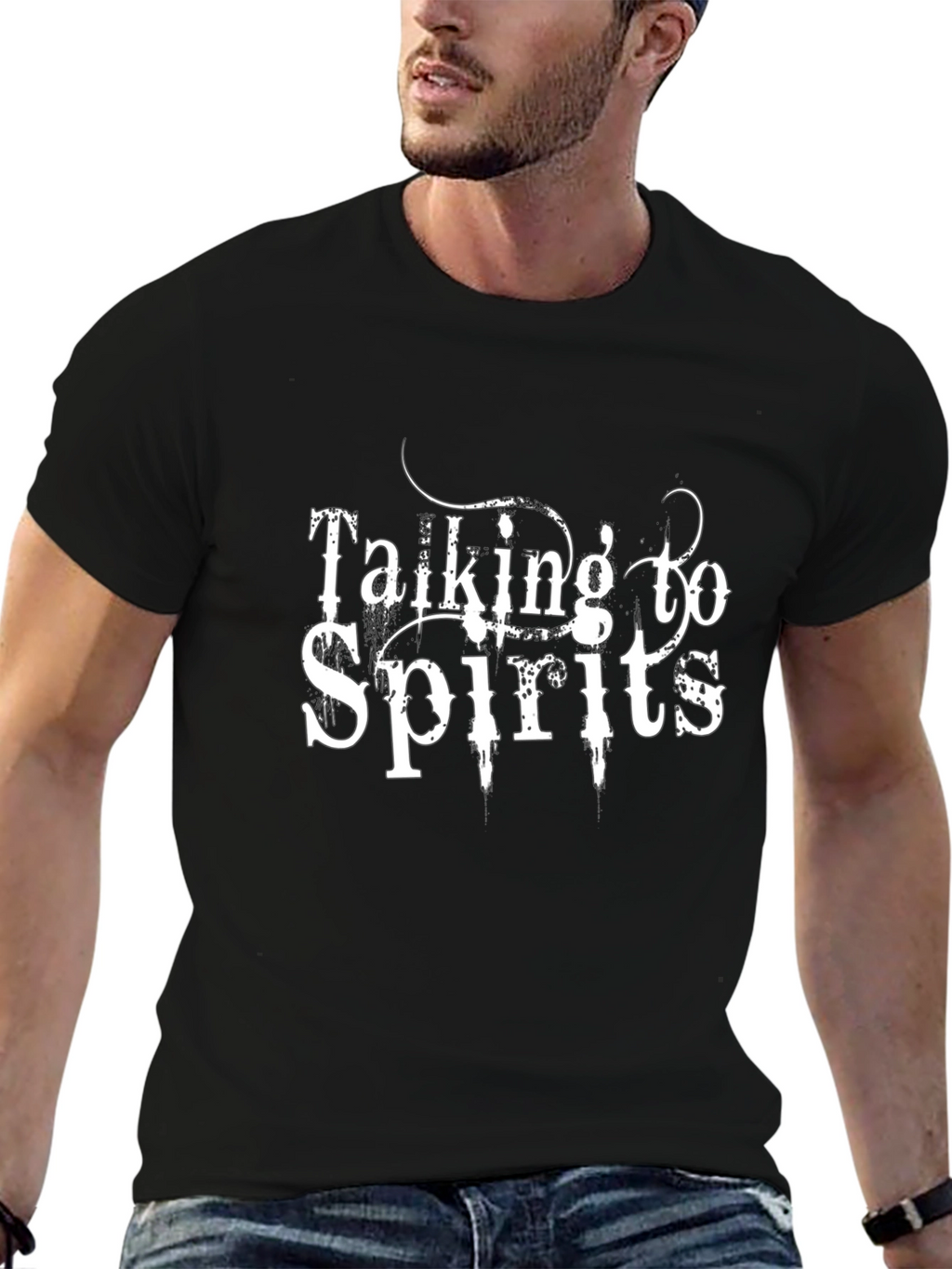 Talking to Spirits Graphic Print T-Shirt