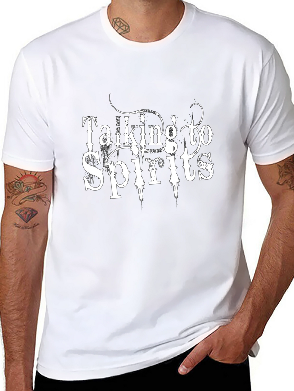 Talking to Spirits Graphic Print T-Shirt