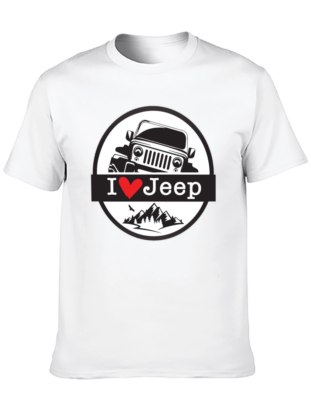 I Heart Jeep T-Shirt - Black Mountain Design