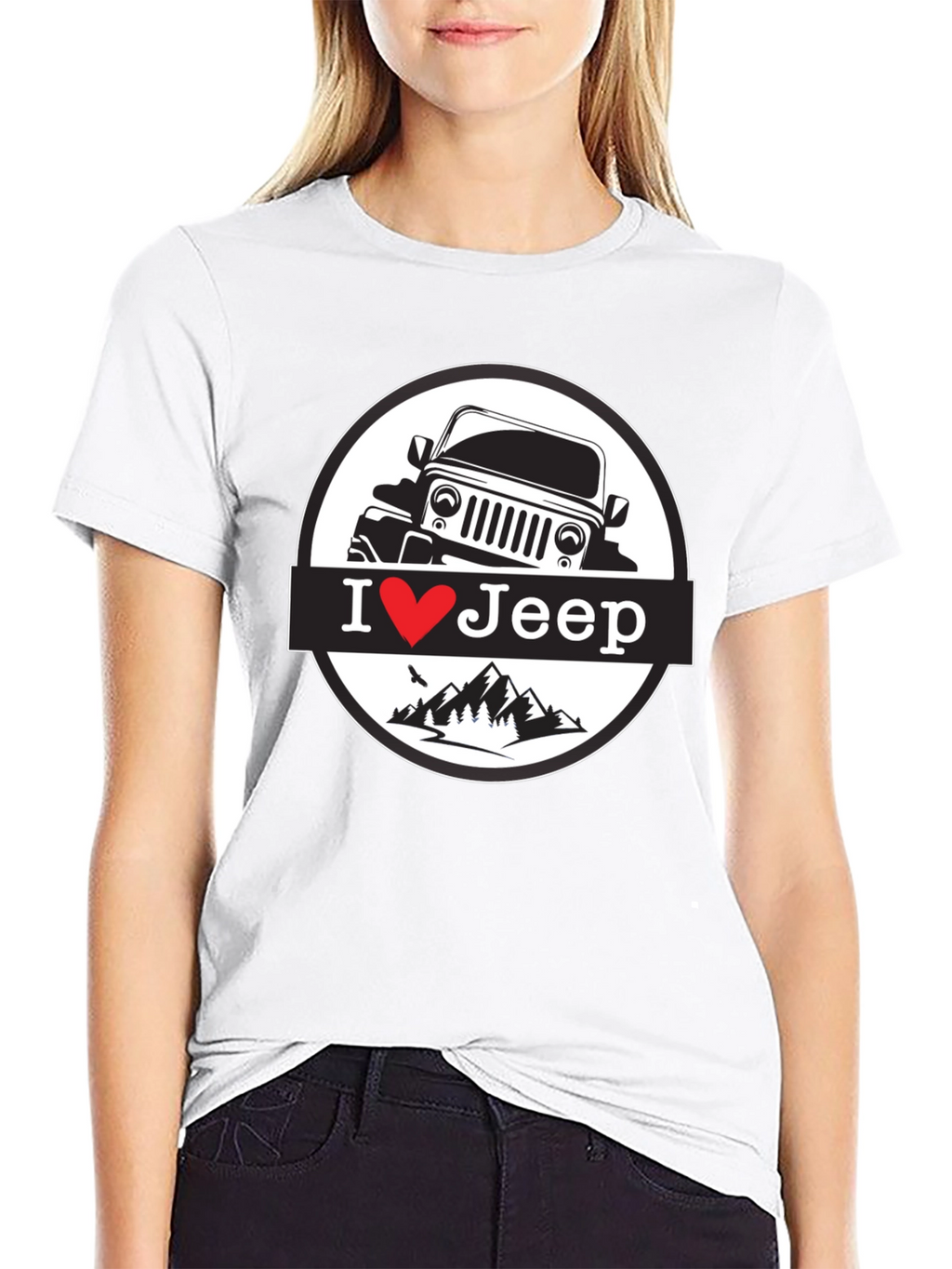 I Heart Jeep T-Shirt - Black Mountain Design