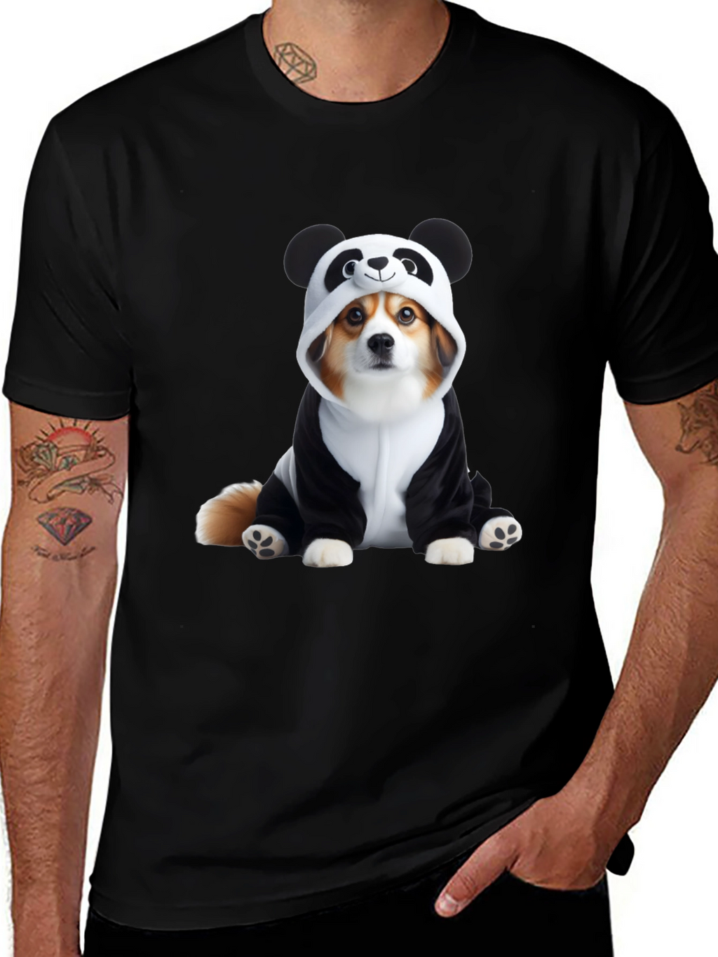 Dog Panda Costume T-Shirt