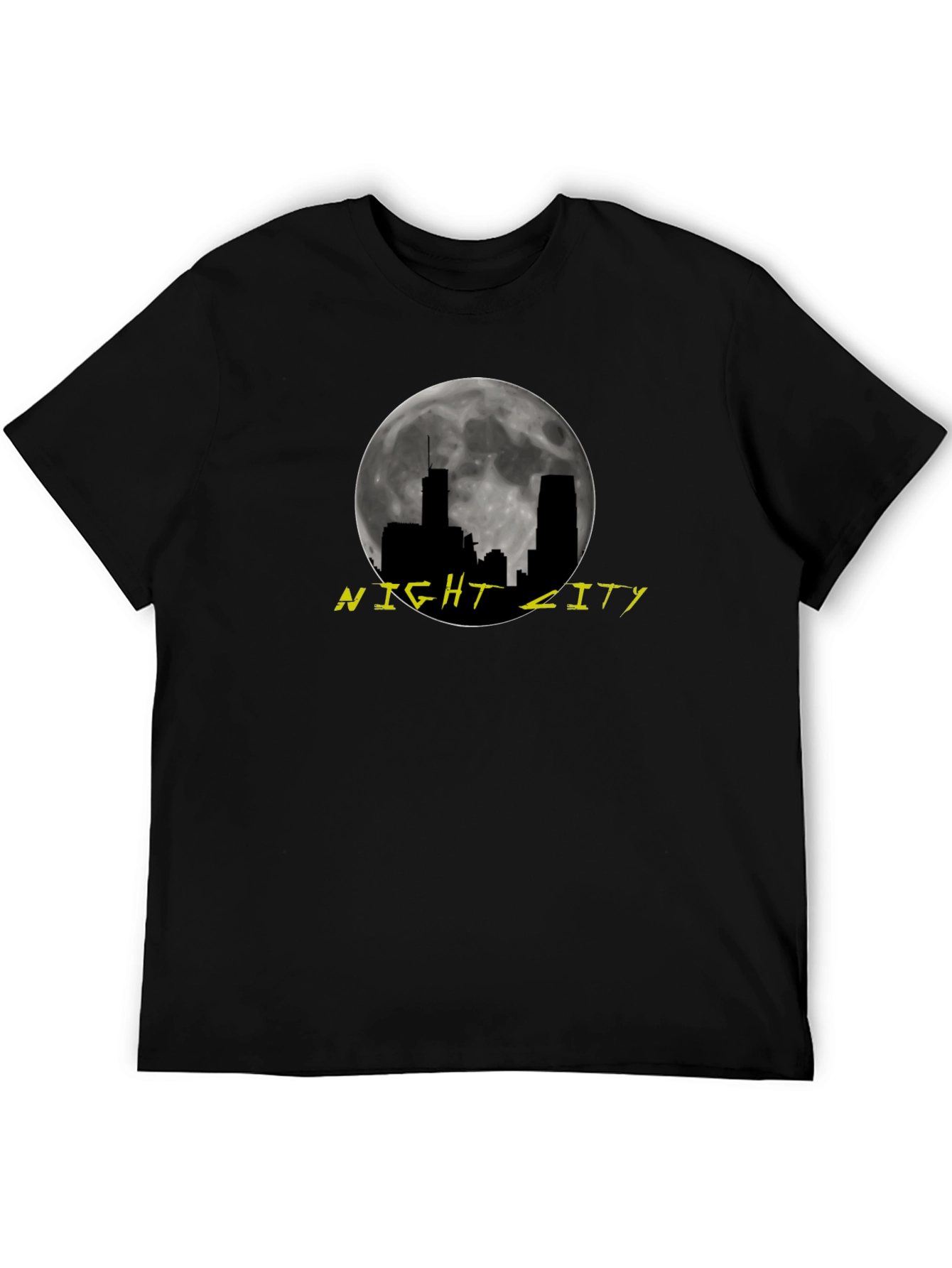 Night City Graphic Tee - Mens Black T-Shirt
