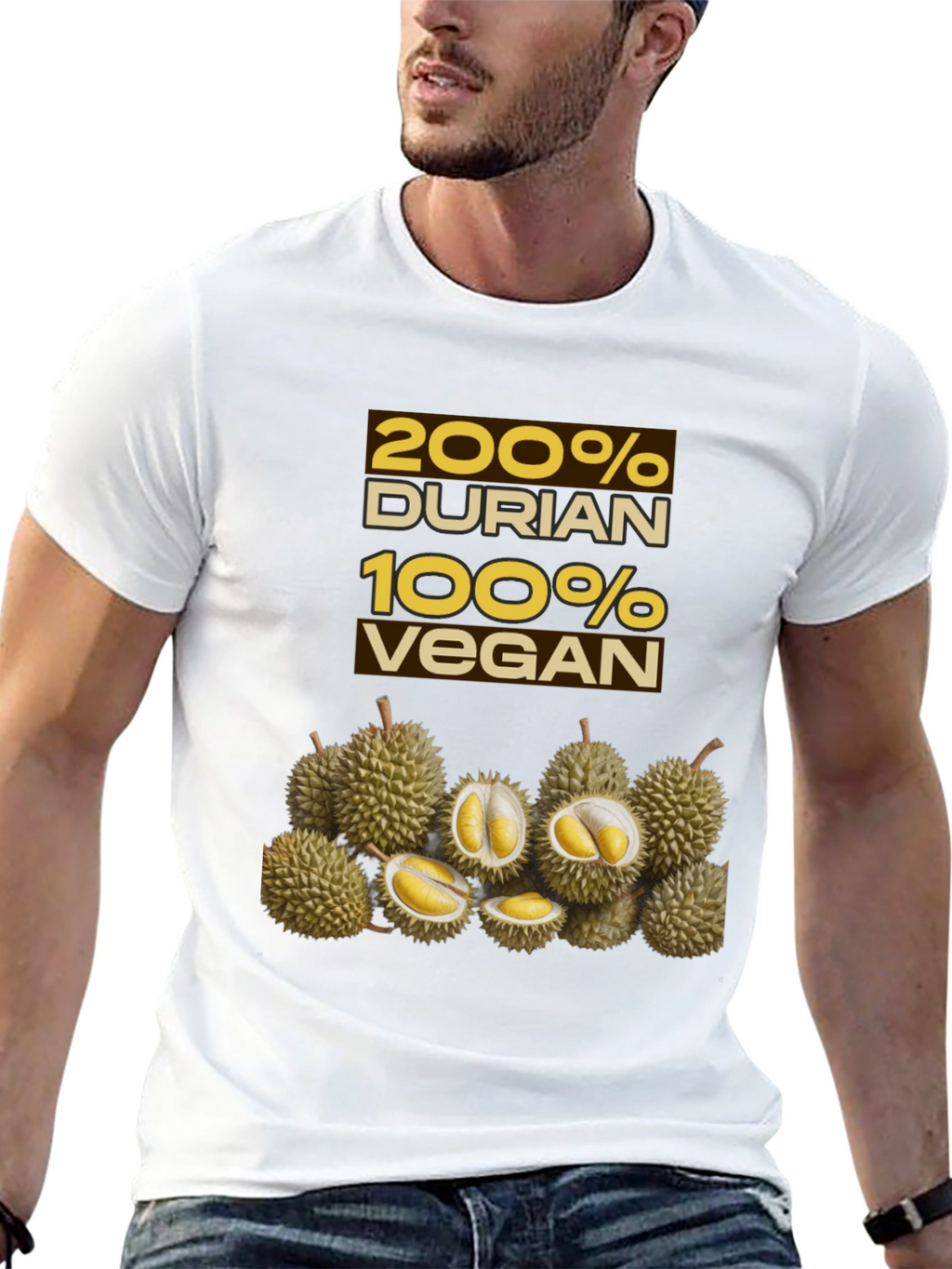 200% Durian 100% Vegan Graphic Tee
