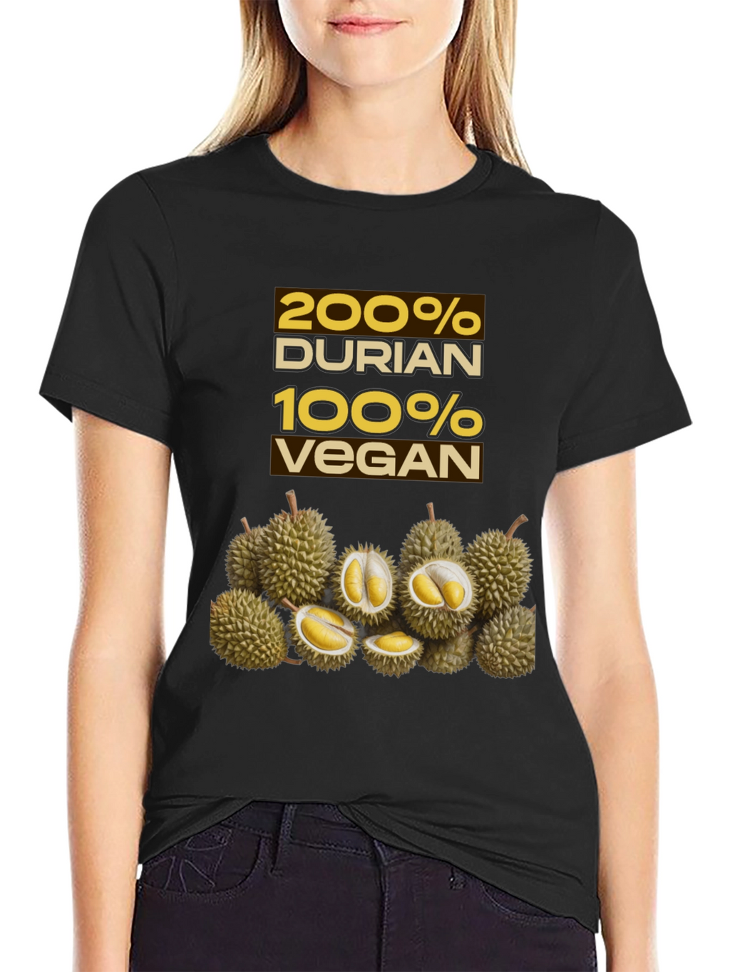 200% Durian 100% Vegan Graphic Tee