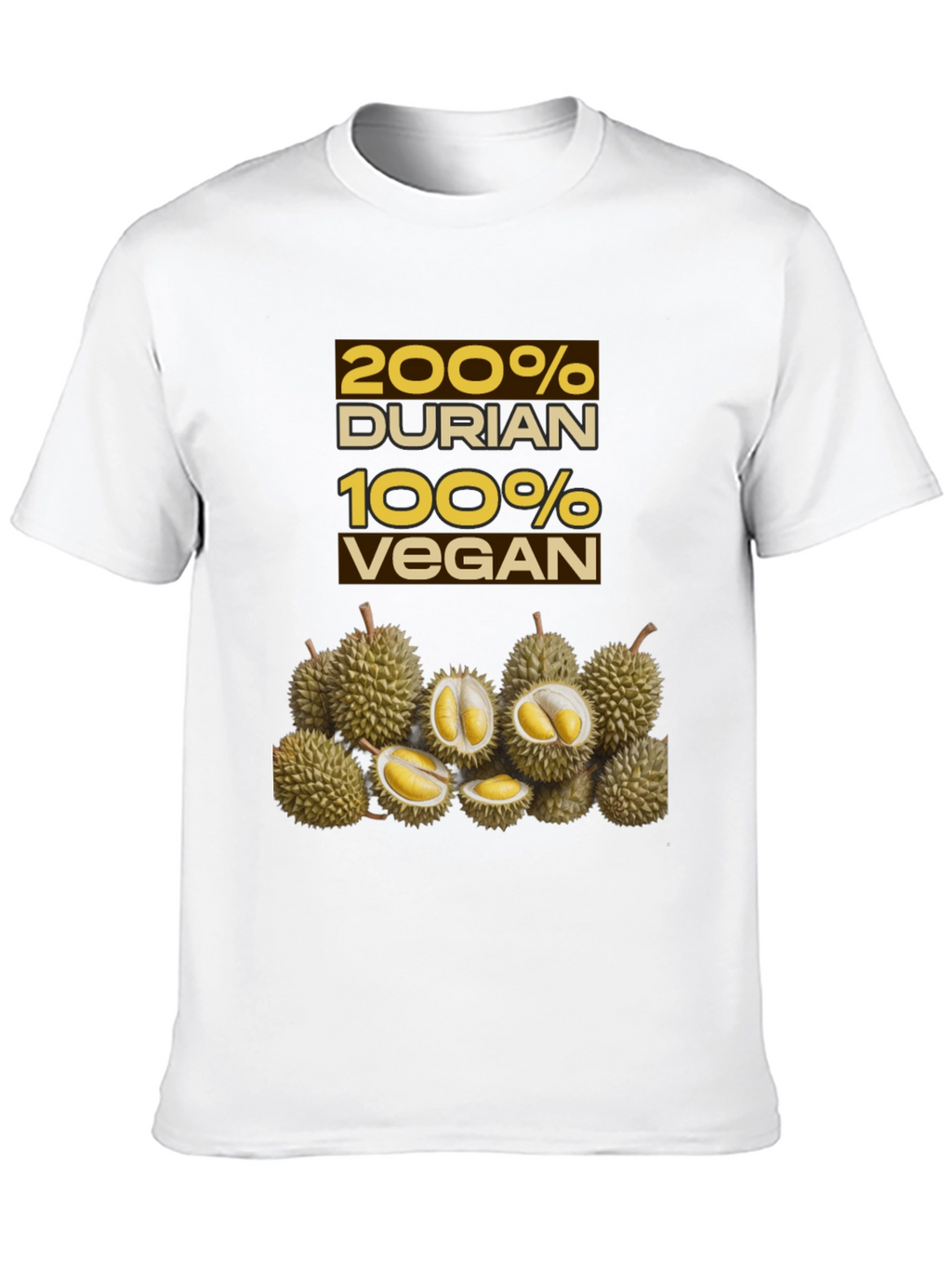 200% Durian 100% Vegan Graphic Tee