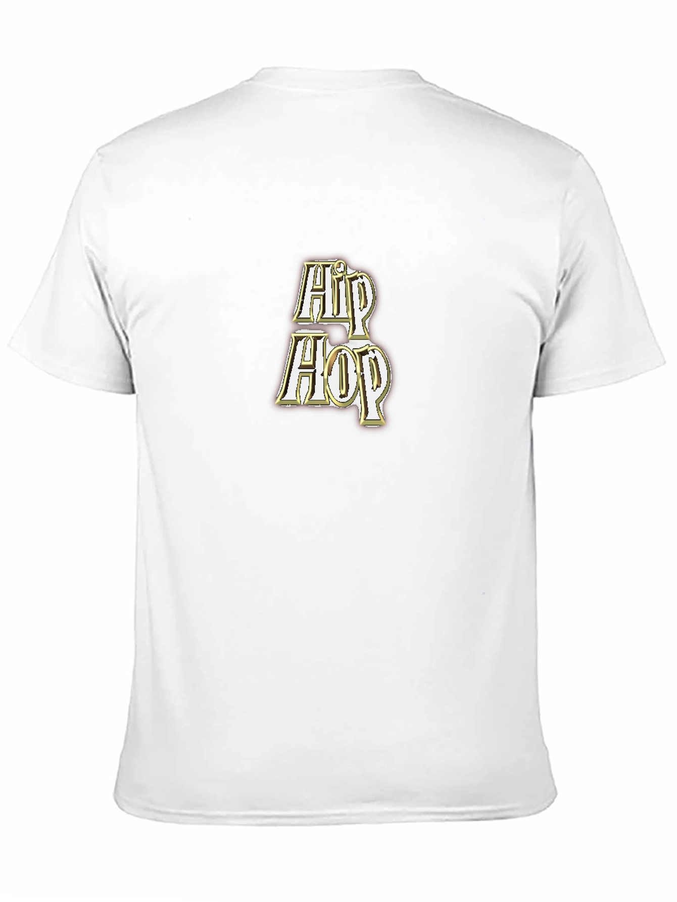 Hip Hop Graphic Tee - Black Cotton T-Shirt