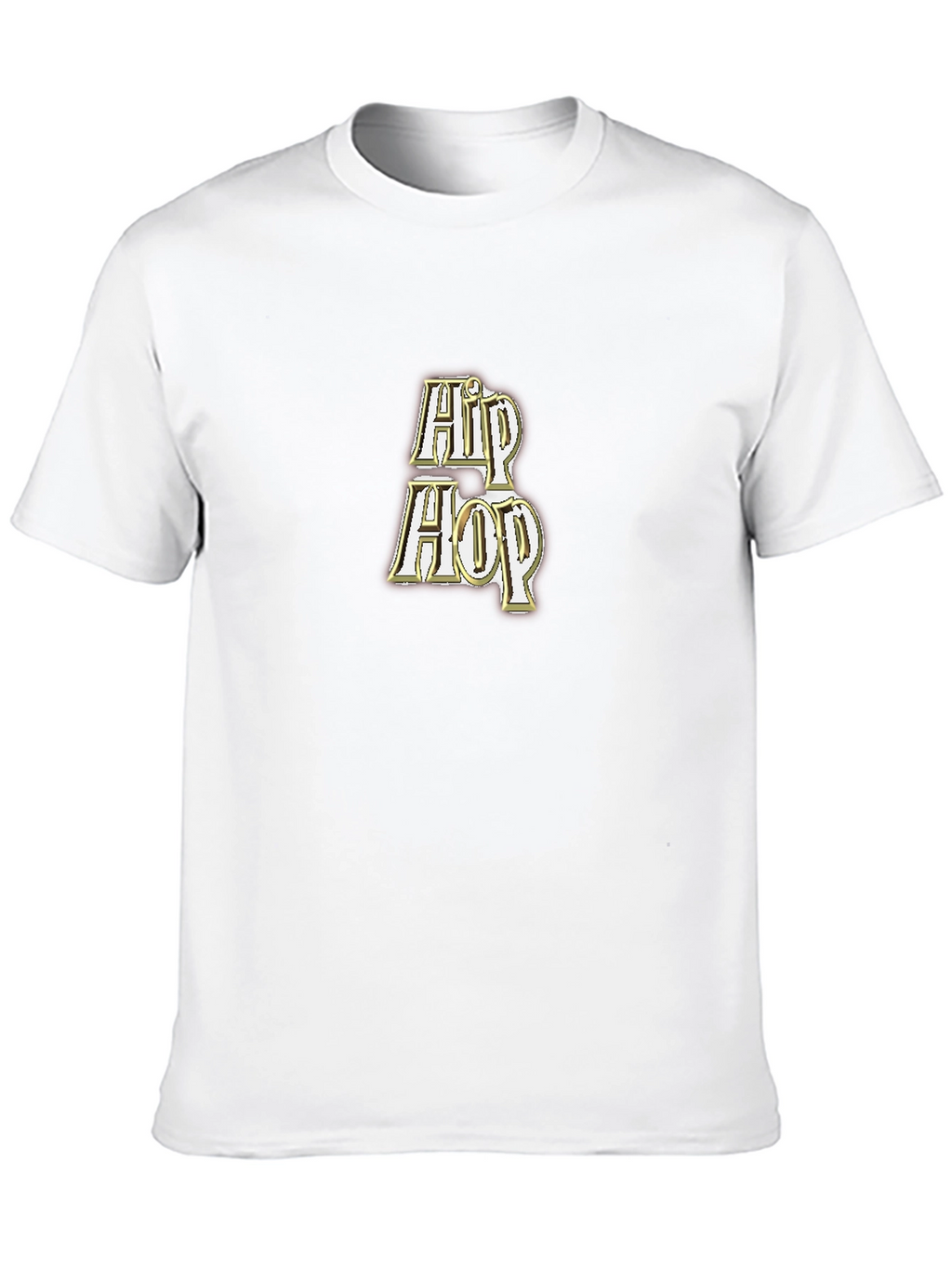 Hip Hop Graphic Tee - Black Cotton T-Shirt