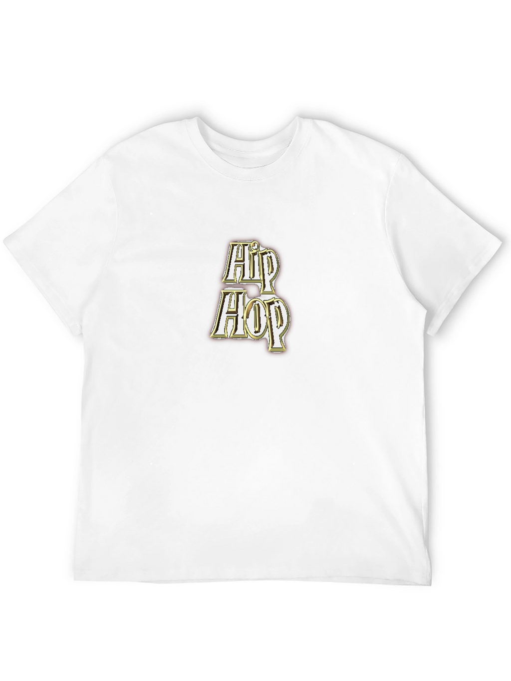 Hip Hop Graphic Tee - Black Cotton T-Shirt