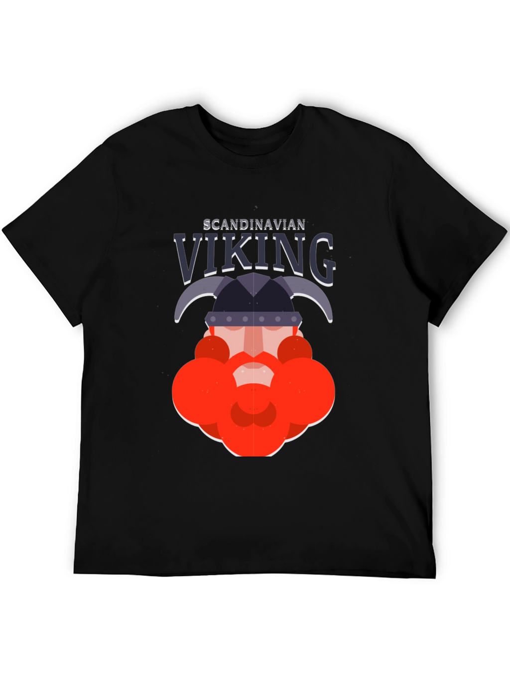Scandinavian Viking Graphic Tee - Bold Black Shirt
