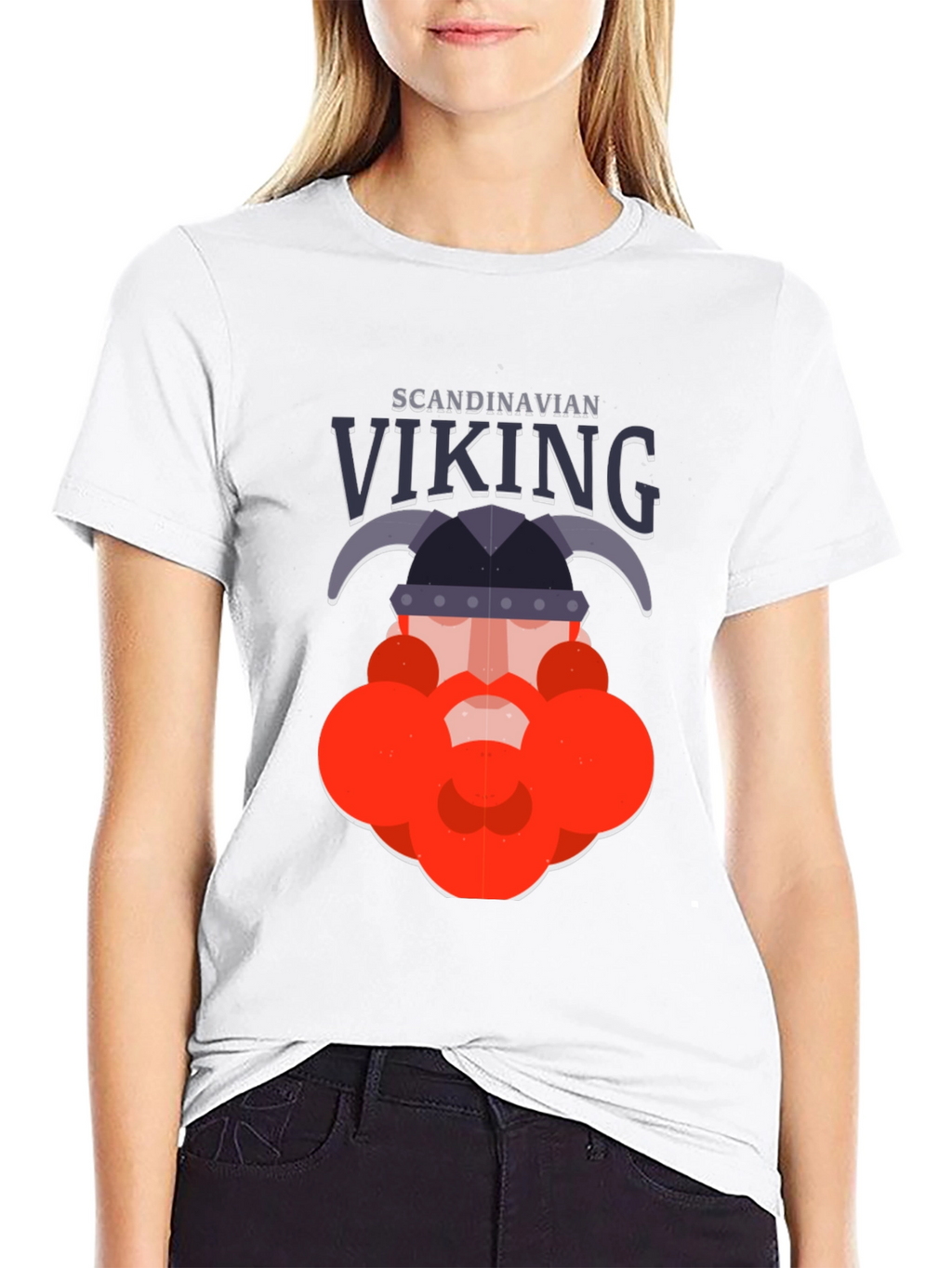 Scandinavian Viking Graphic Tee - Bold Black Shirt