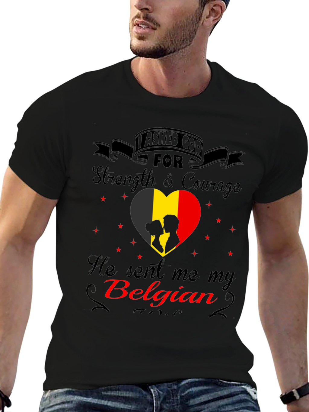 Belgian Pride T-Shirt - God Sent Me My Belgian