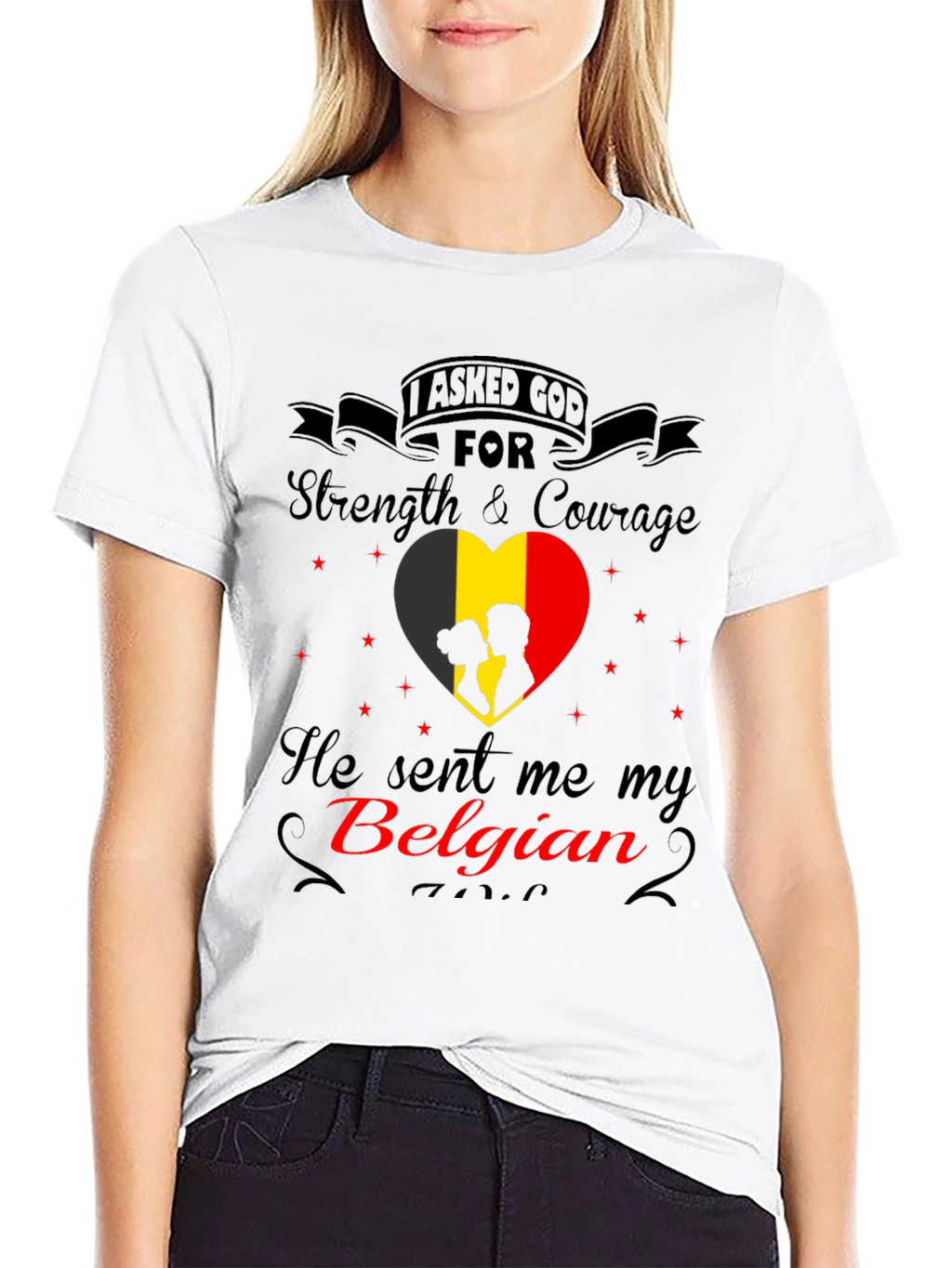 Belgian Pride T-Shirt - God Sent Me My Belgian