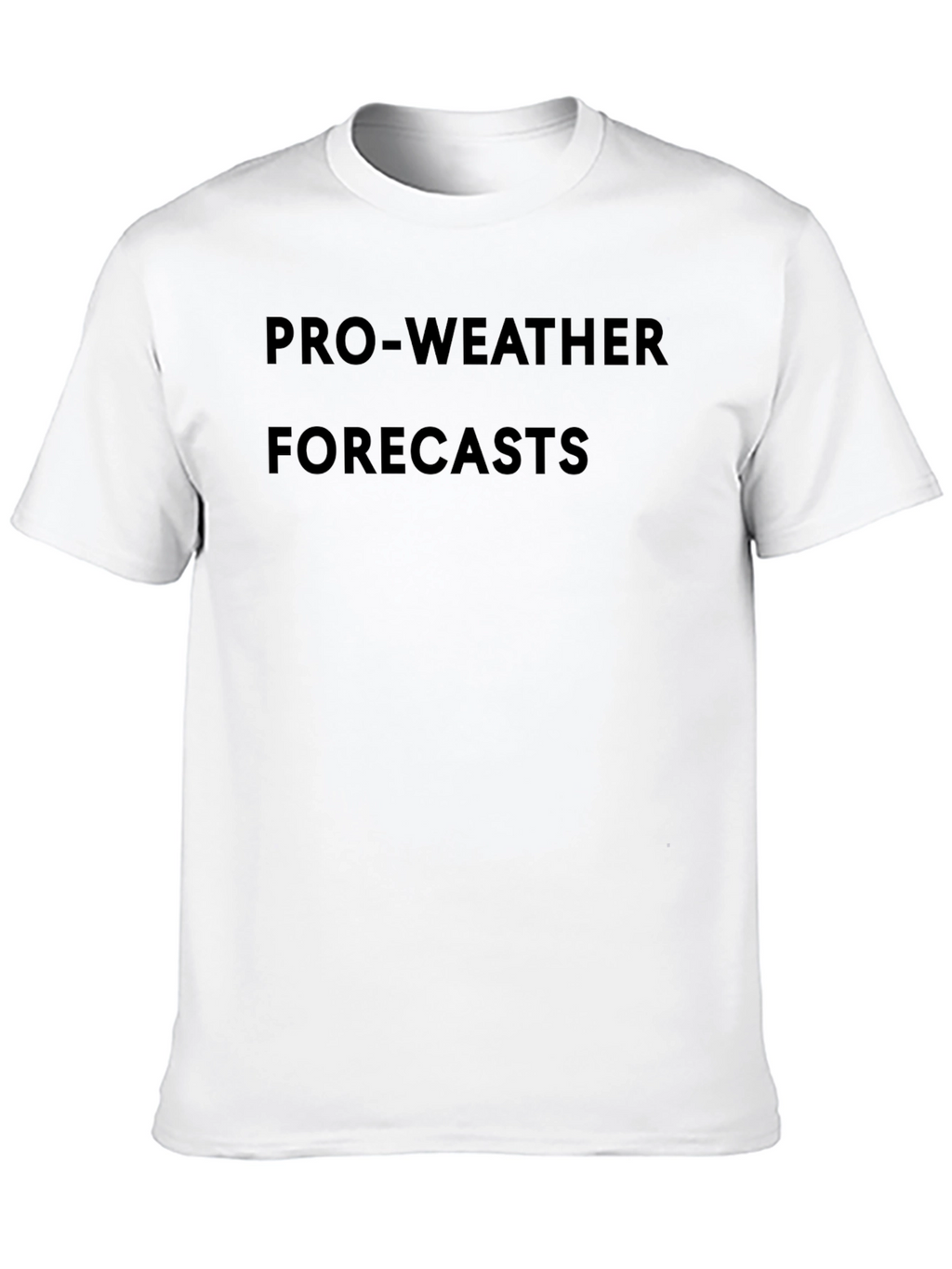 Pro-Weather Forecasts Black Graphic Tee