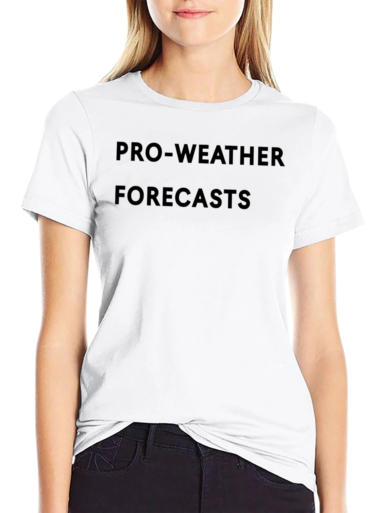 Pro-Weather Forecasts Black Graphic Tee