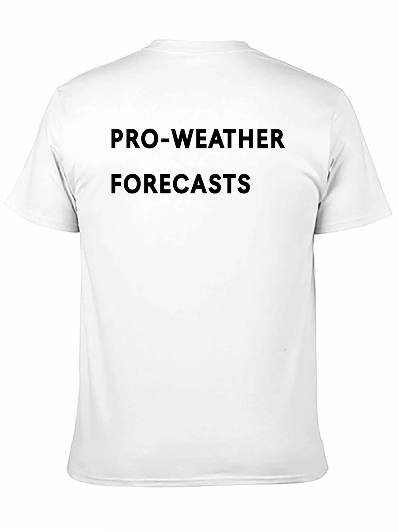 Pro-Weather Forecasts Black Graphic Tee