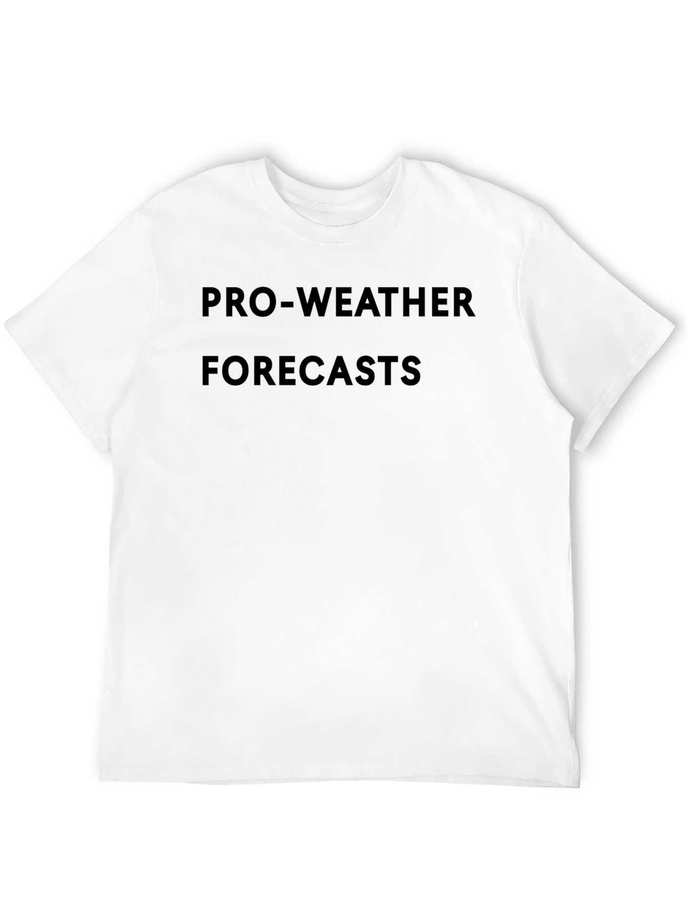 Pro-Weather Forecasts Black Graphic Tee