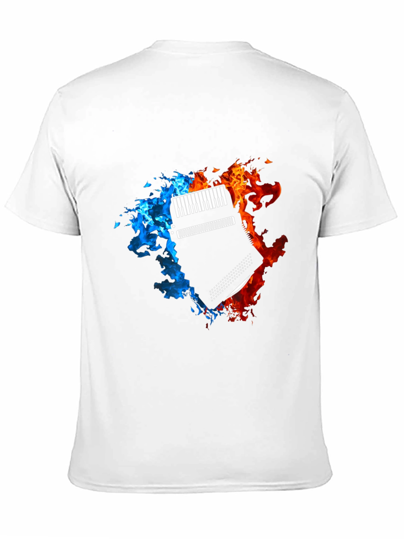 Fiery Accordion Graphic T-Shirt