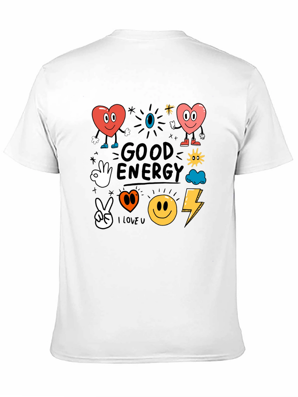 Good Energy Graphic Tee - Positive Vibes Shirt