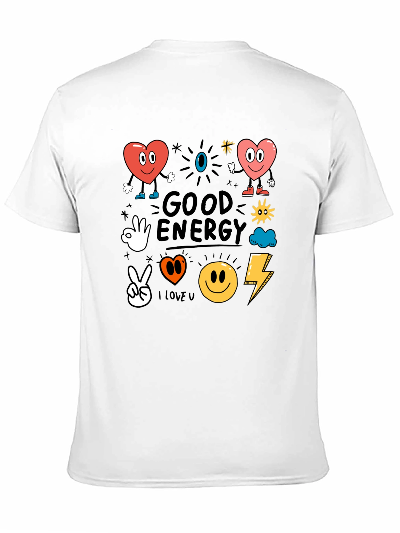 Good Energy Graphic Tee - Positive Vibes Shirt