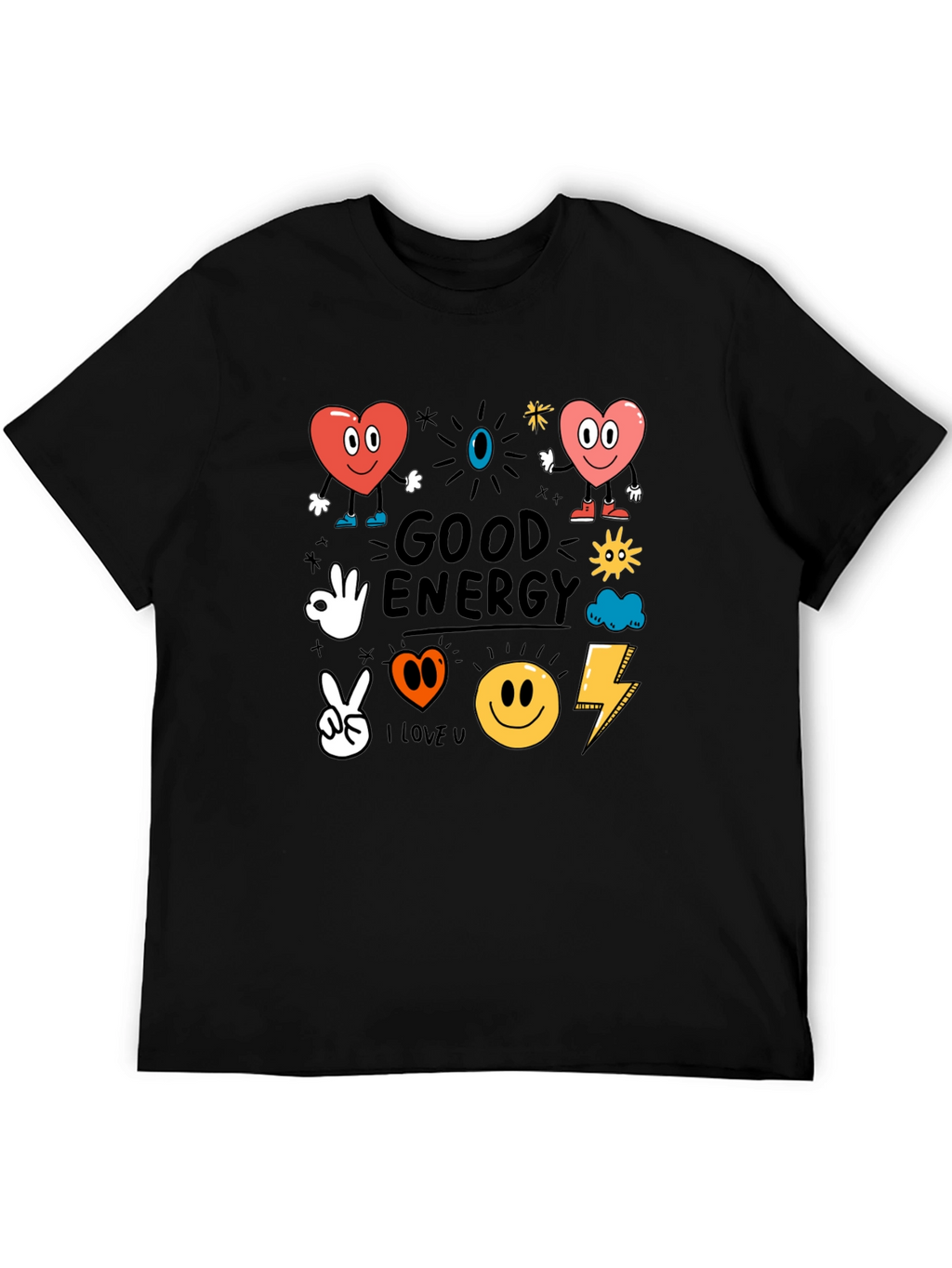 Good Energy Graphic Tee - Positive Vibes Shirt