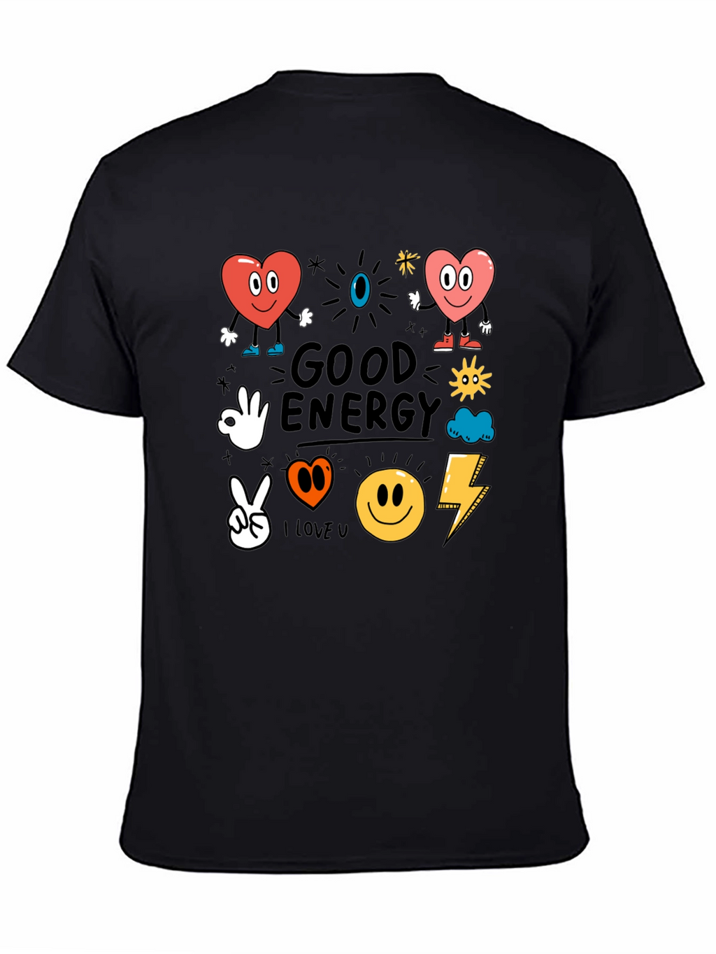 Good Energy Graphic Tee - Positive Vibes Shirt