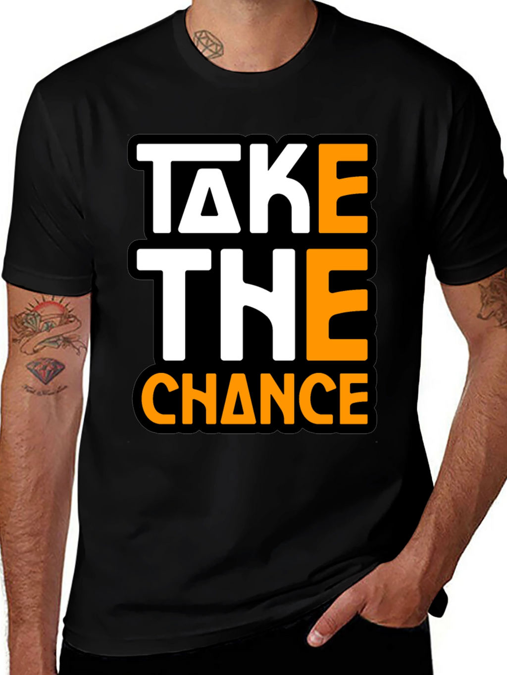 Take The Chance Graphic Tee - Bold Statement Shirt