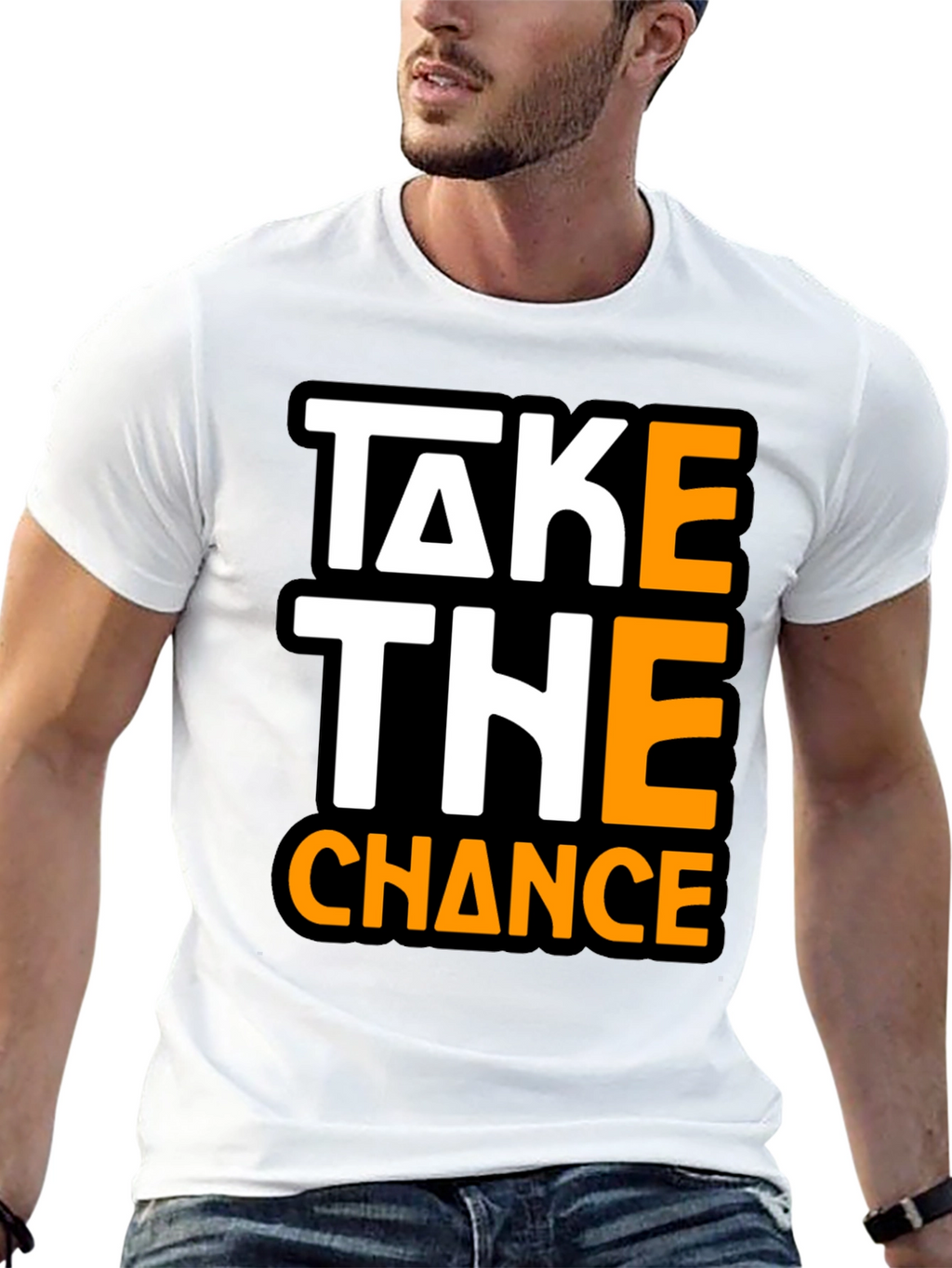 Take The Chance Graphic Tee - Bold Statement Shirt