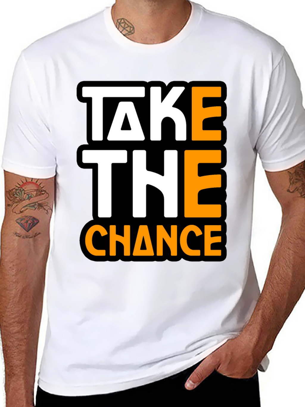 Take The Chance Graphic Tee - Bold Statement Shirt