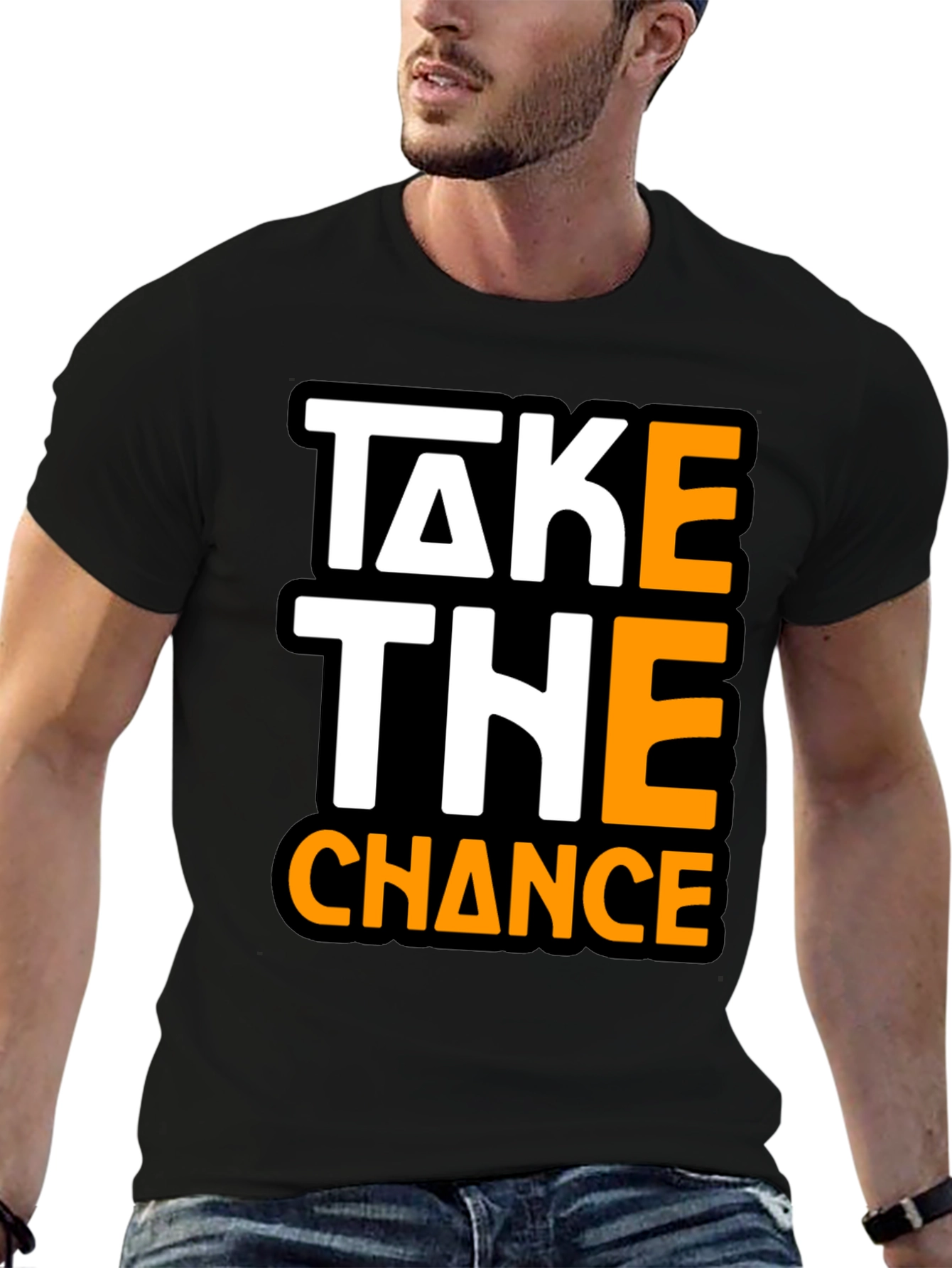 Take The Chance Graphic Tee - Bold Statement Shirt
