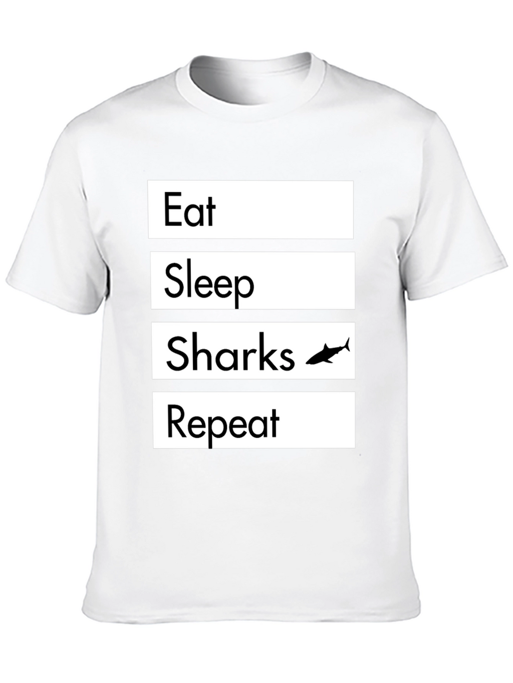 Eat Sleep Sharks Repeat Graphic T-Shirt