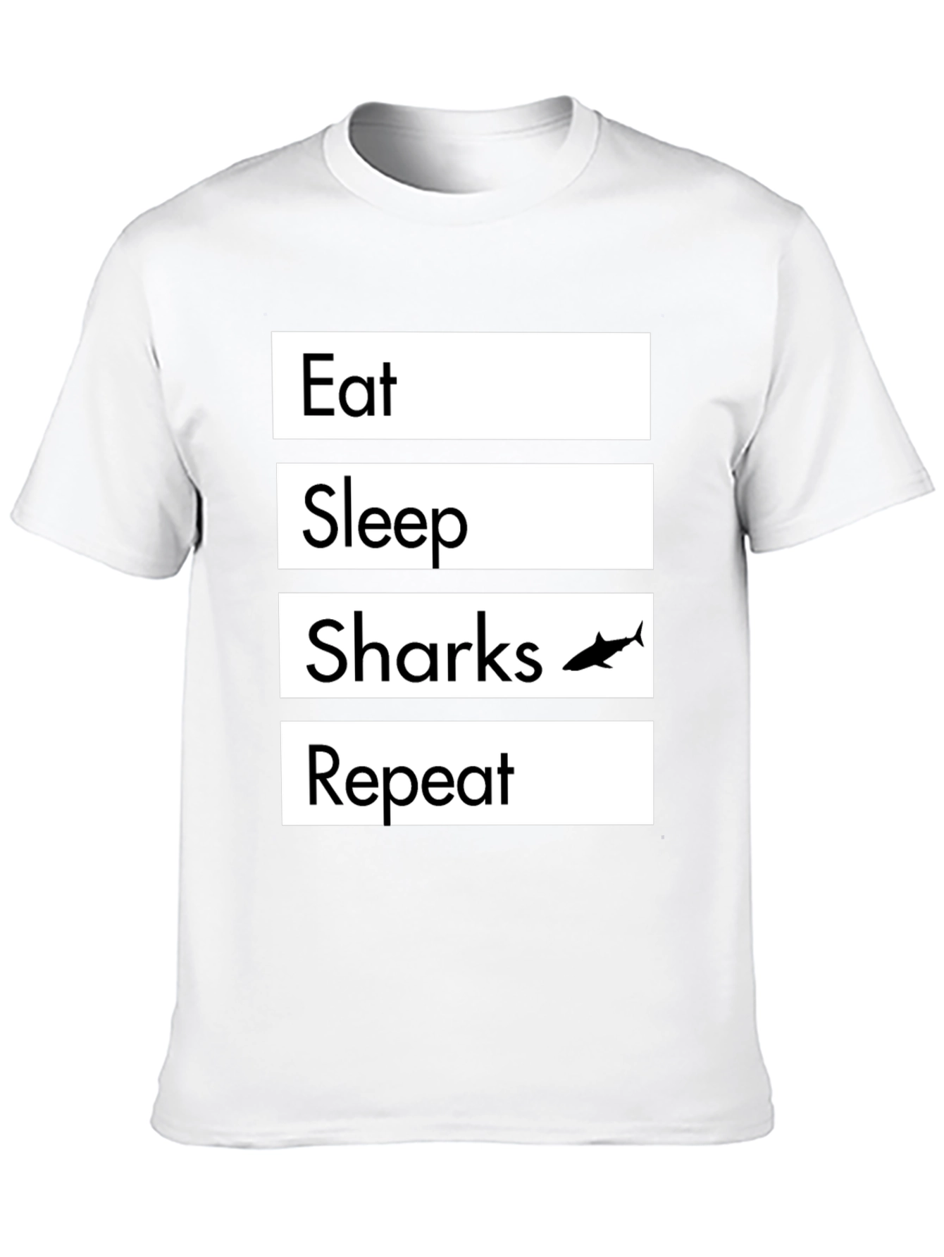 Eat Sleep Sharks Repeat Graphic T-Shirt