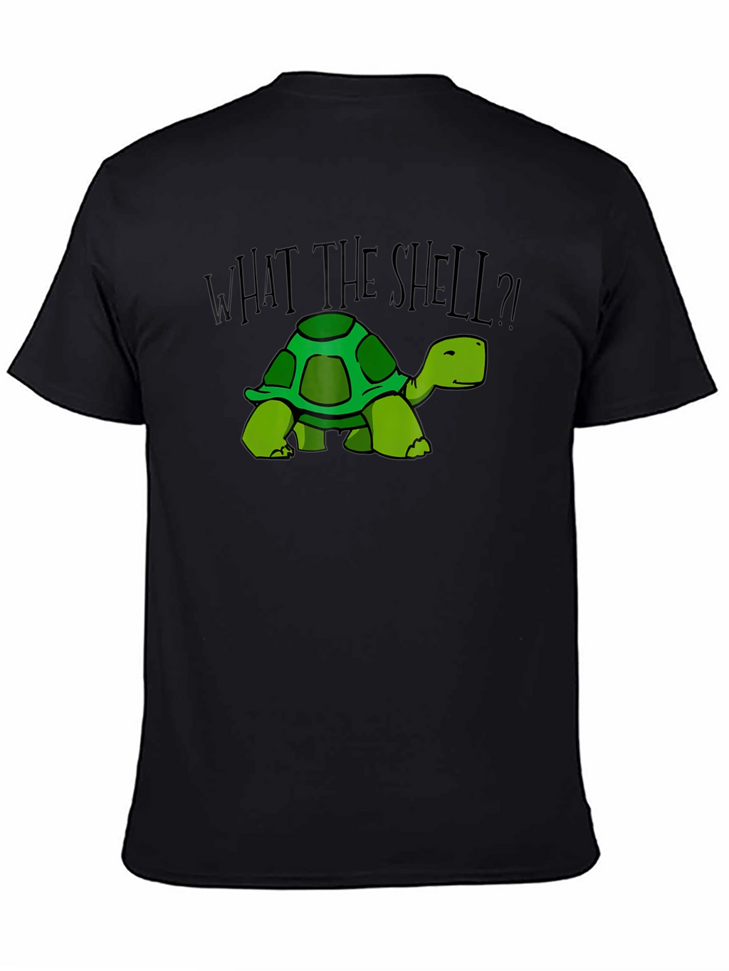 What the Shell? Turtle Graphic Tee - Black