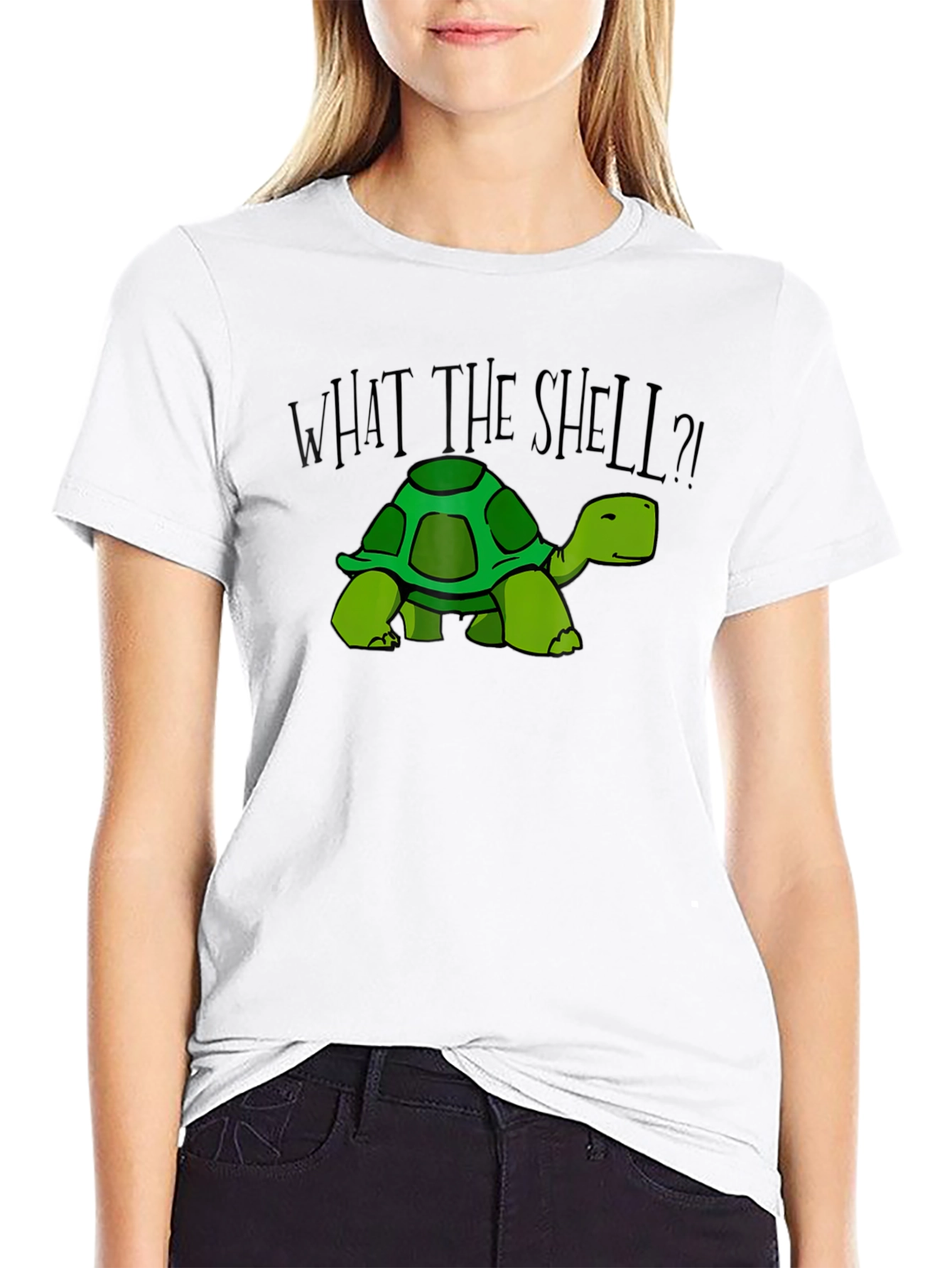 What the Shell? Turtle Graphic Tee - Black