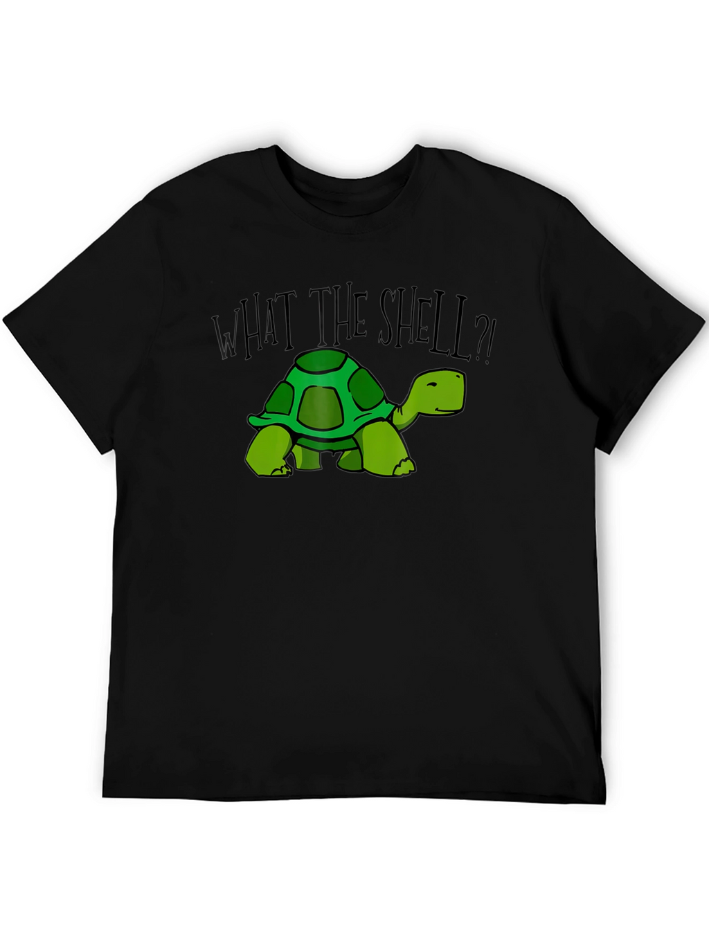 What the Shell? Turtle Graphic Tee - Black