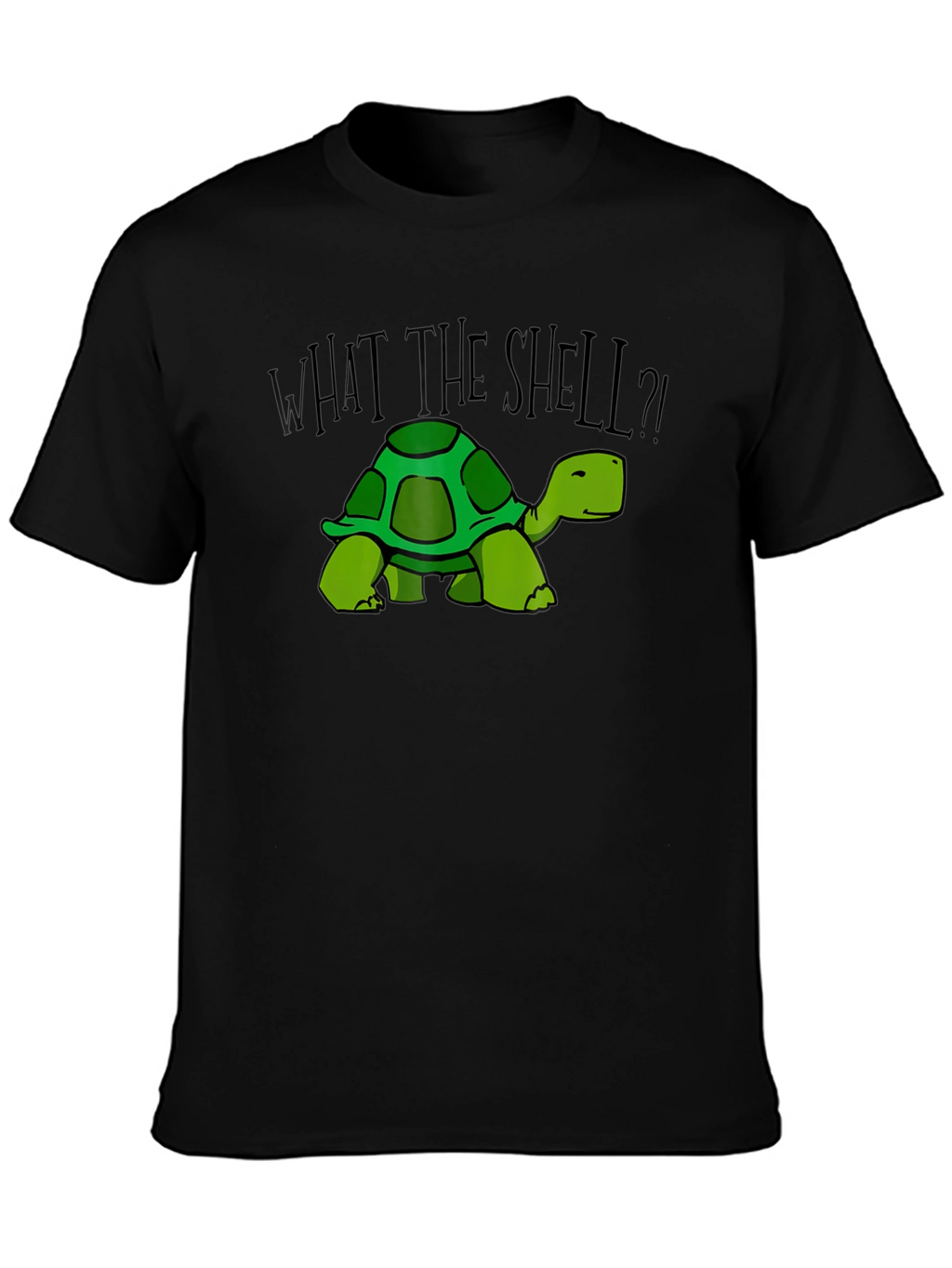 What the Shell? Turtle Graphic Tee - Black