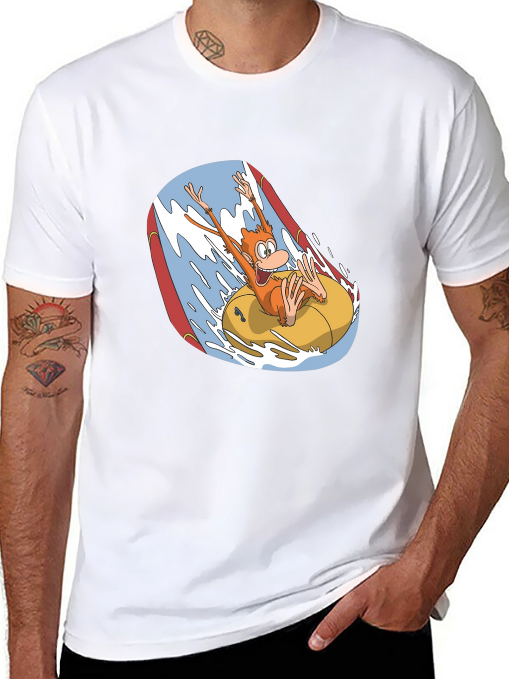 Monkey Water Ride Graphic T-Shirt