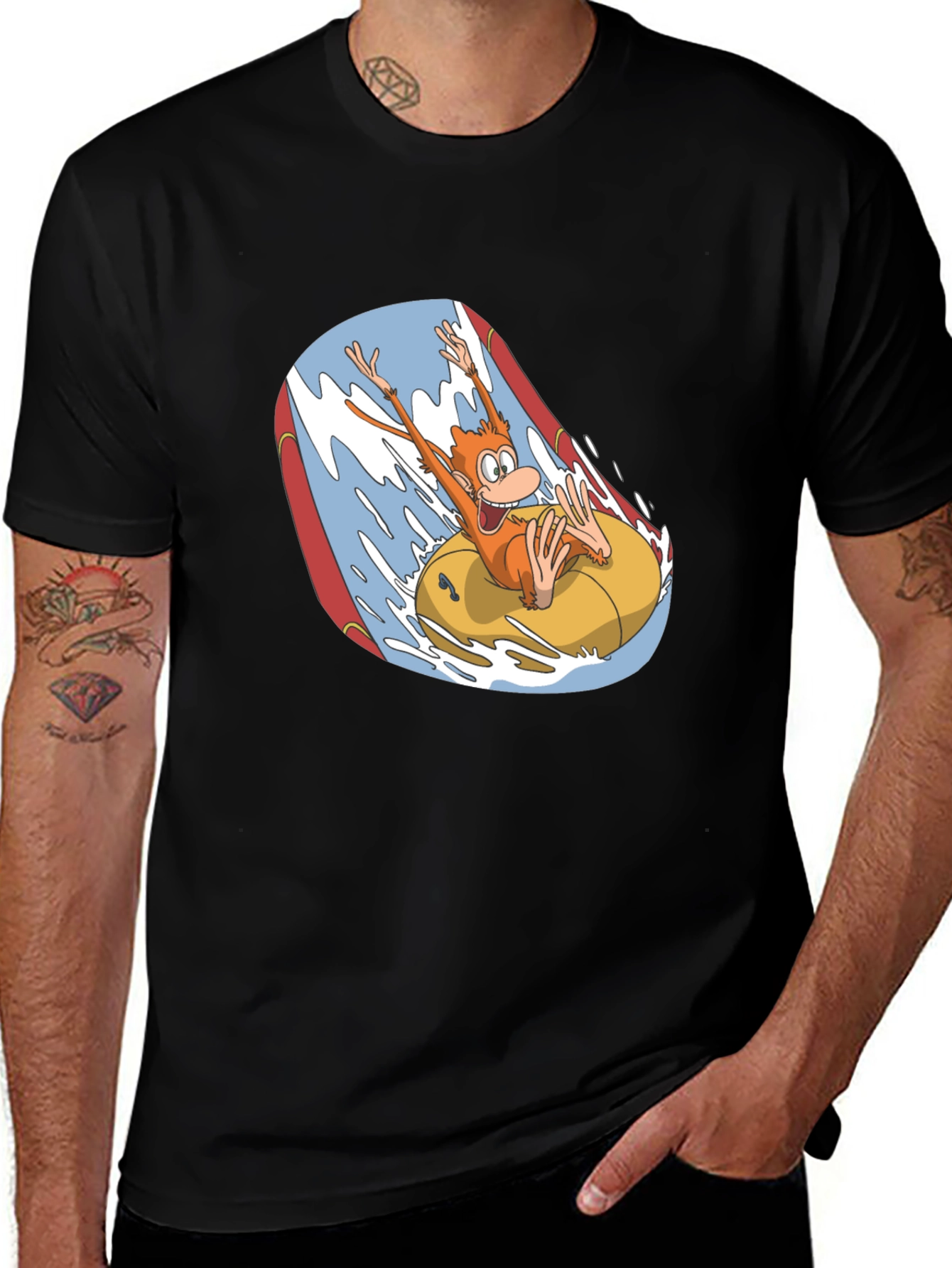 Monkey Water Ride Graphic T-Shirt