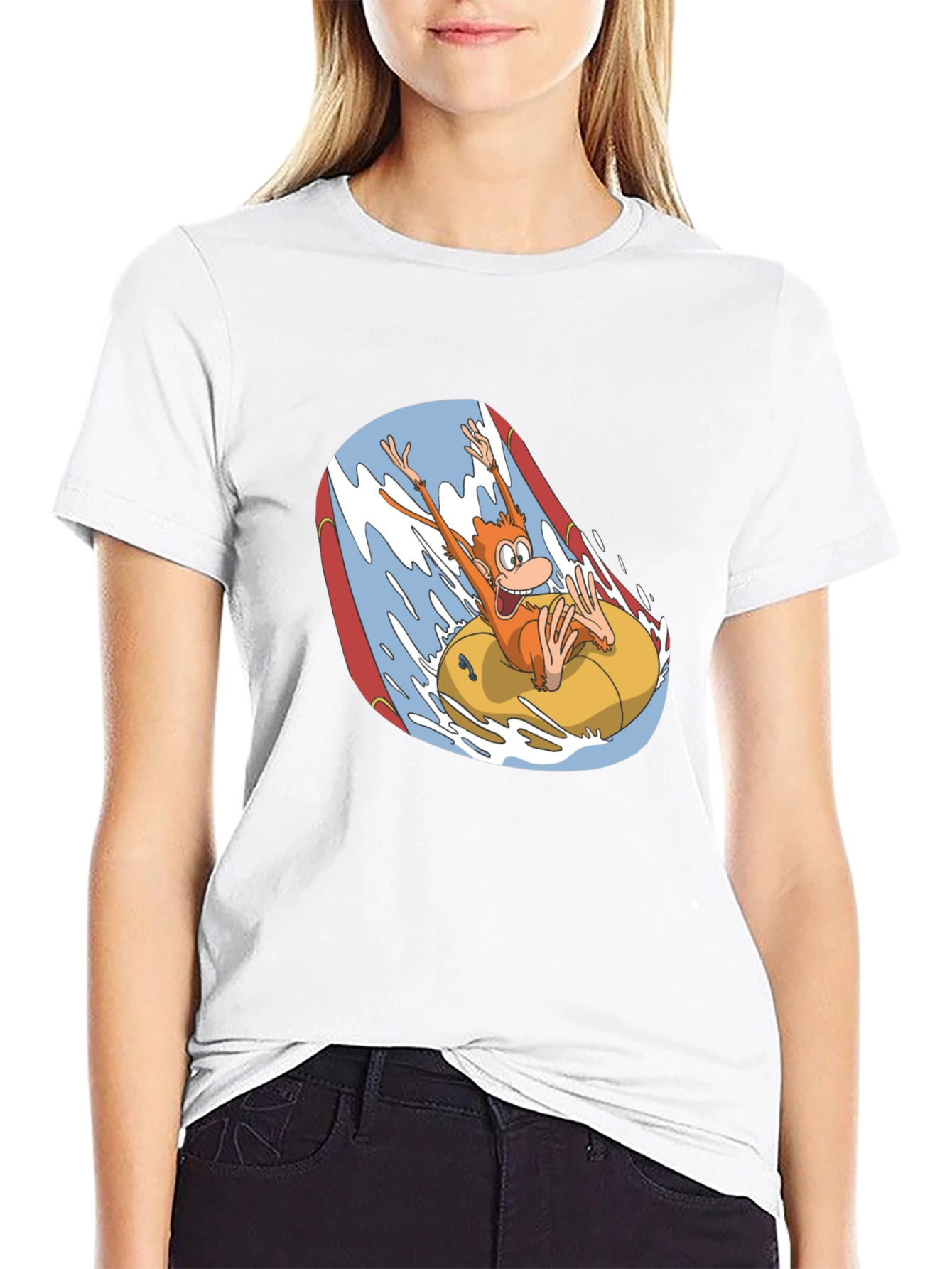 Monkey Water Ride Graphic T-Shirt
