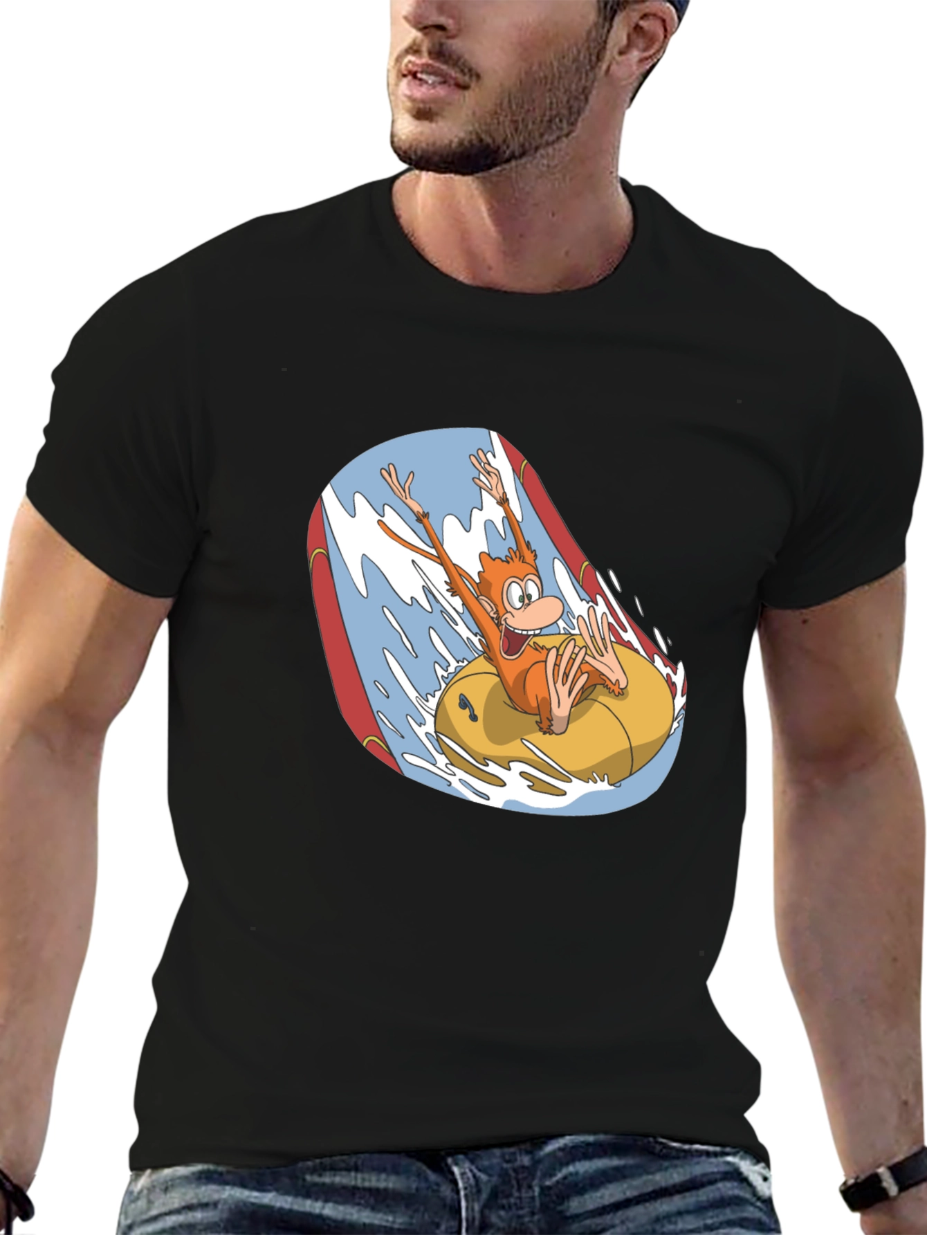 Monkey Water Ride Graphic T-Shirt