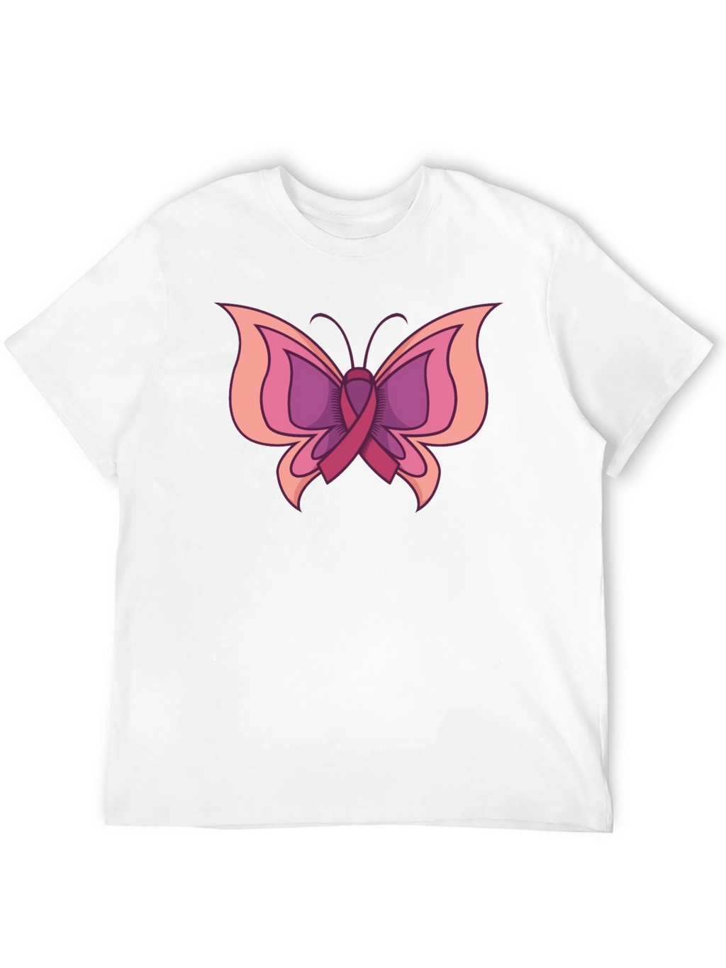 Butterfly Breast Cancer Awareness T-Shirt