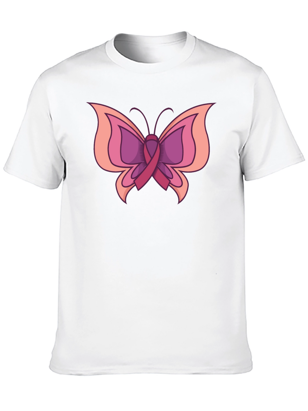 Butterfly Breast Cancer Awareness T-Shirt
