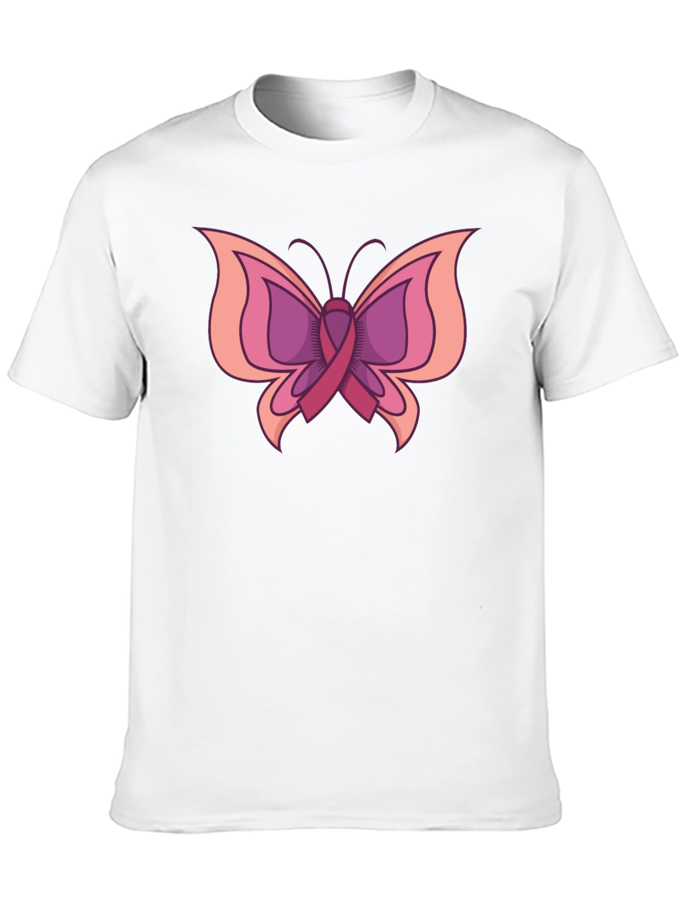 Butterfly Breast Cancer Awareness T-Shirt