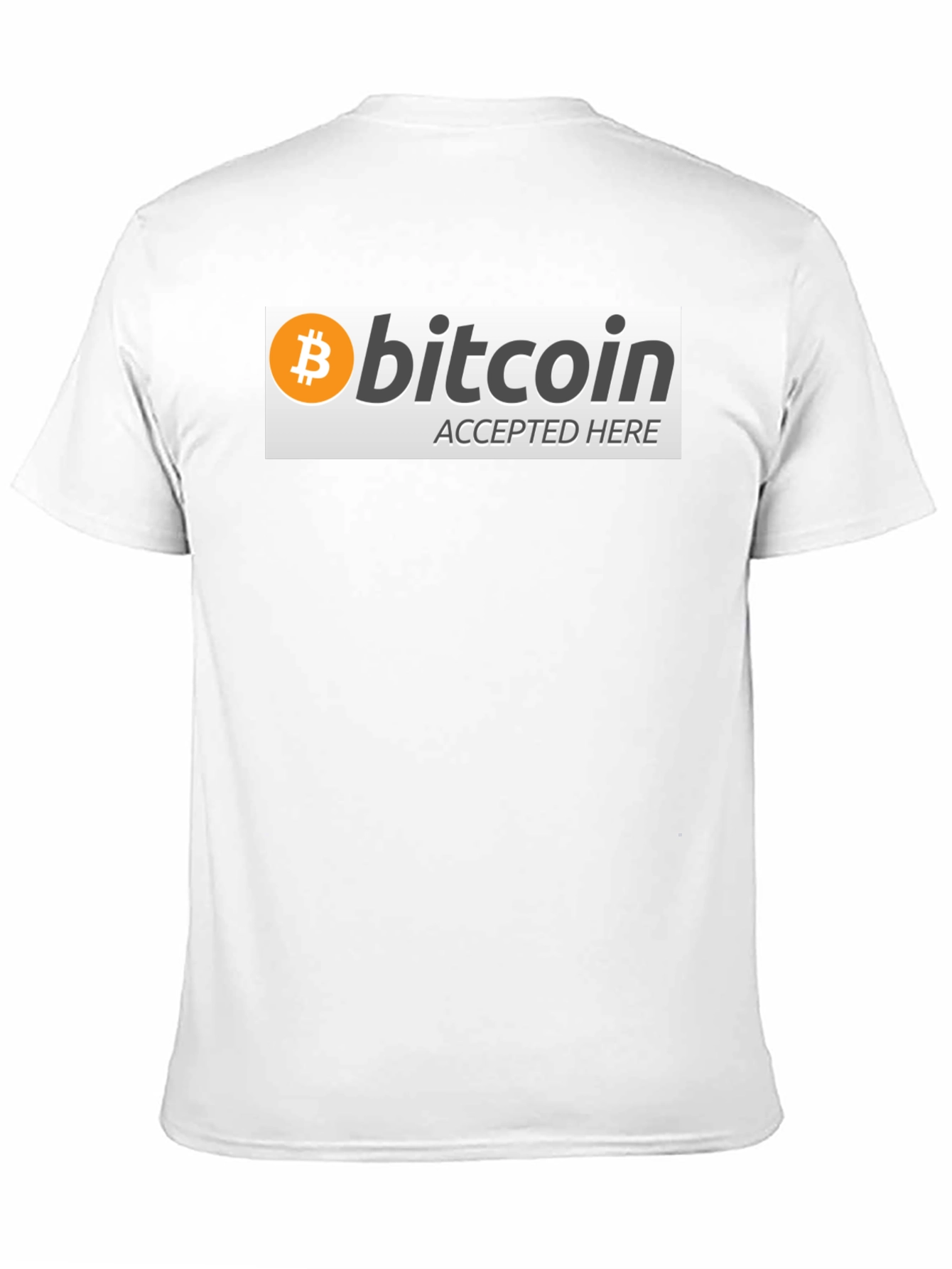 Bitcoin Accepted Here Graphic Tee - Crypto T-Shirt