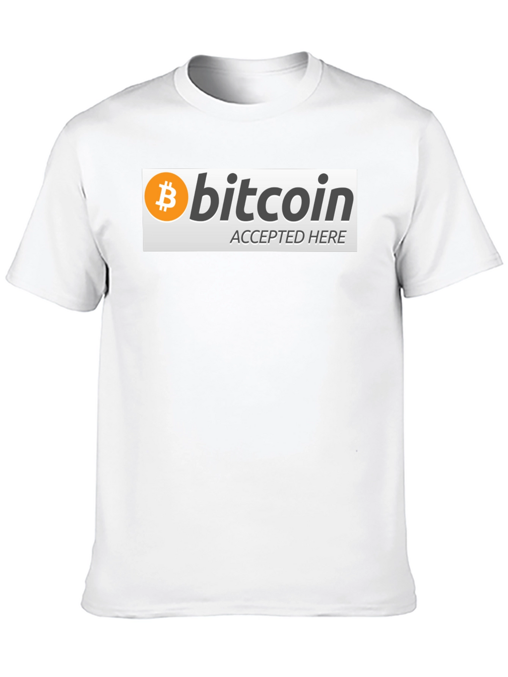 Bitcoin Accepted Here Graphic Tee - Crypto T-Shirt